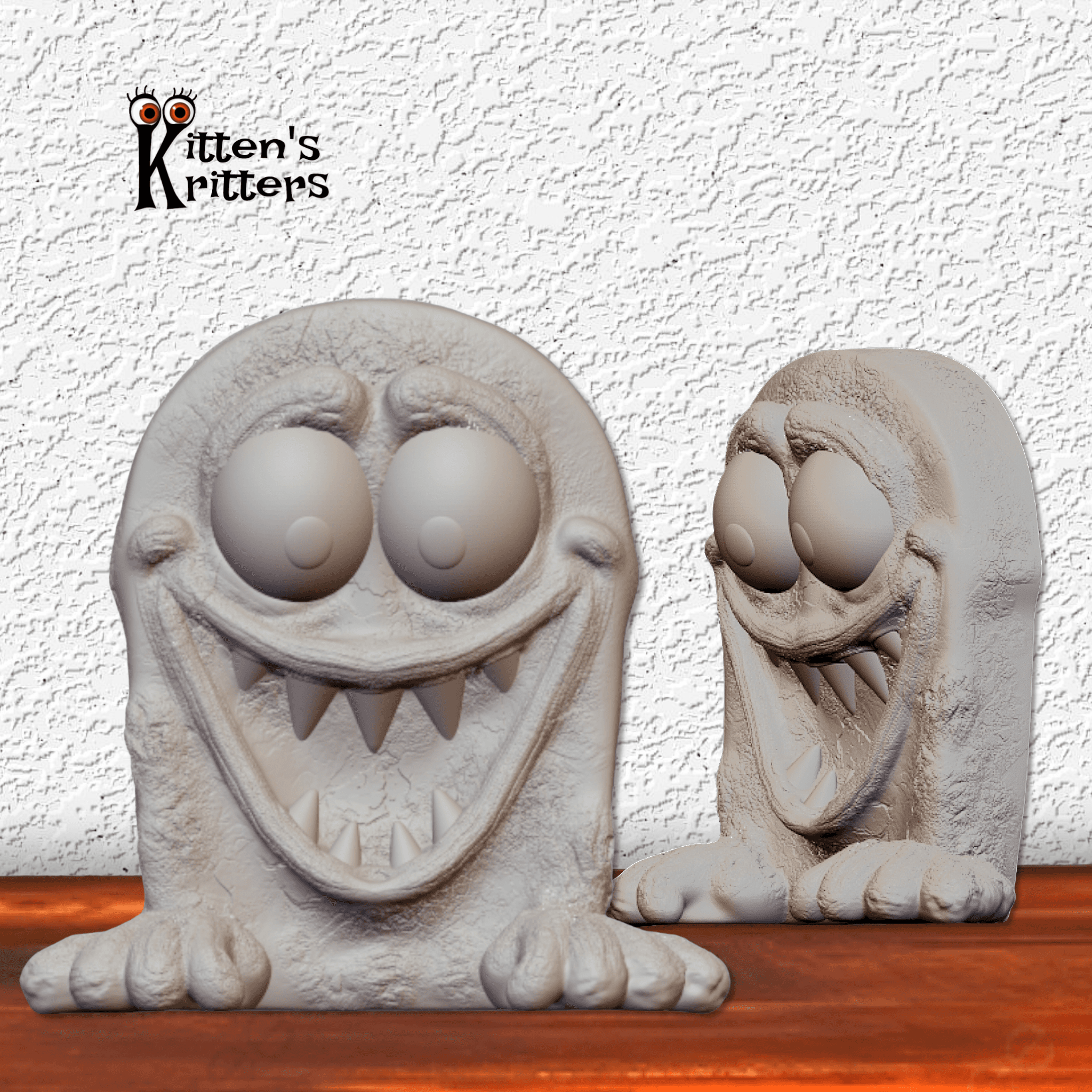 The Graveyard Grinner - Grinning Tombstone Halloween Decor 3d model