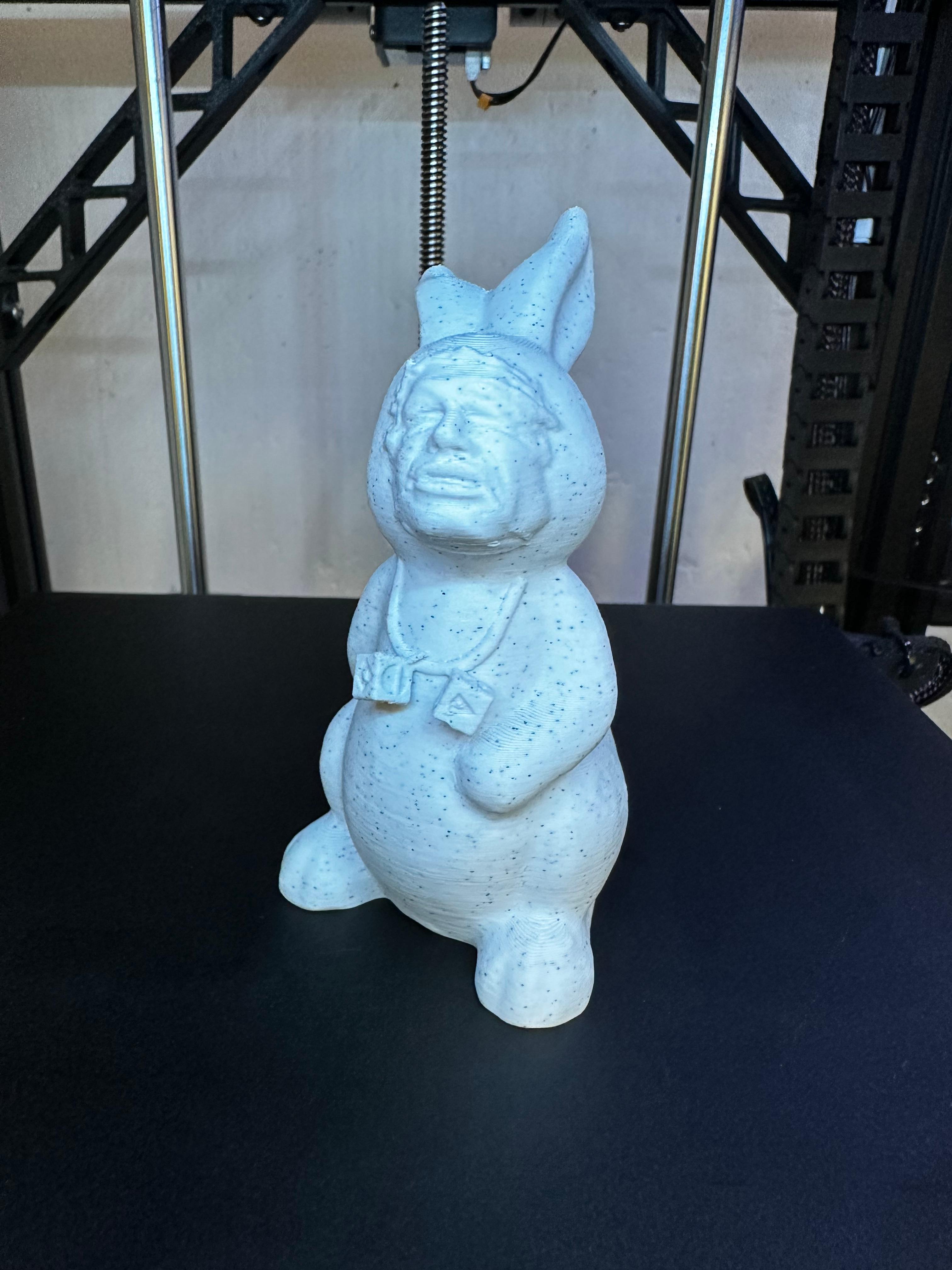 Easter Han Carbonite bunny with Dice 3d model