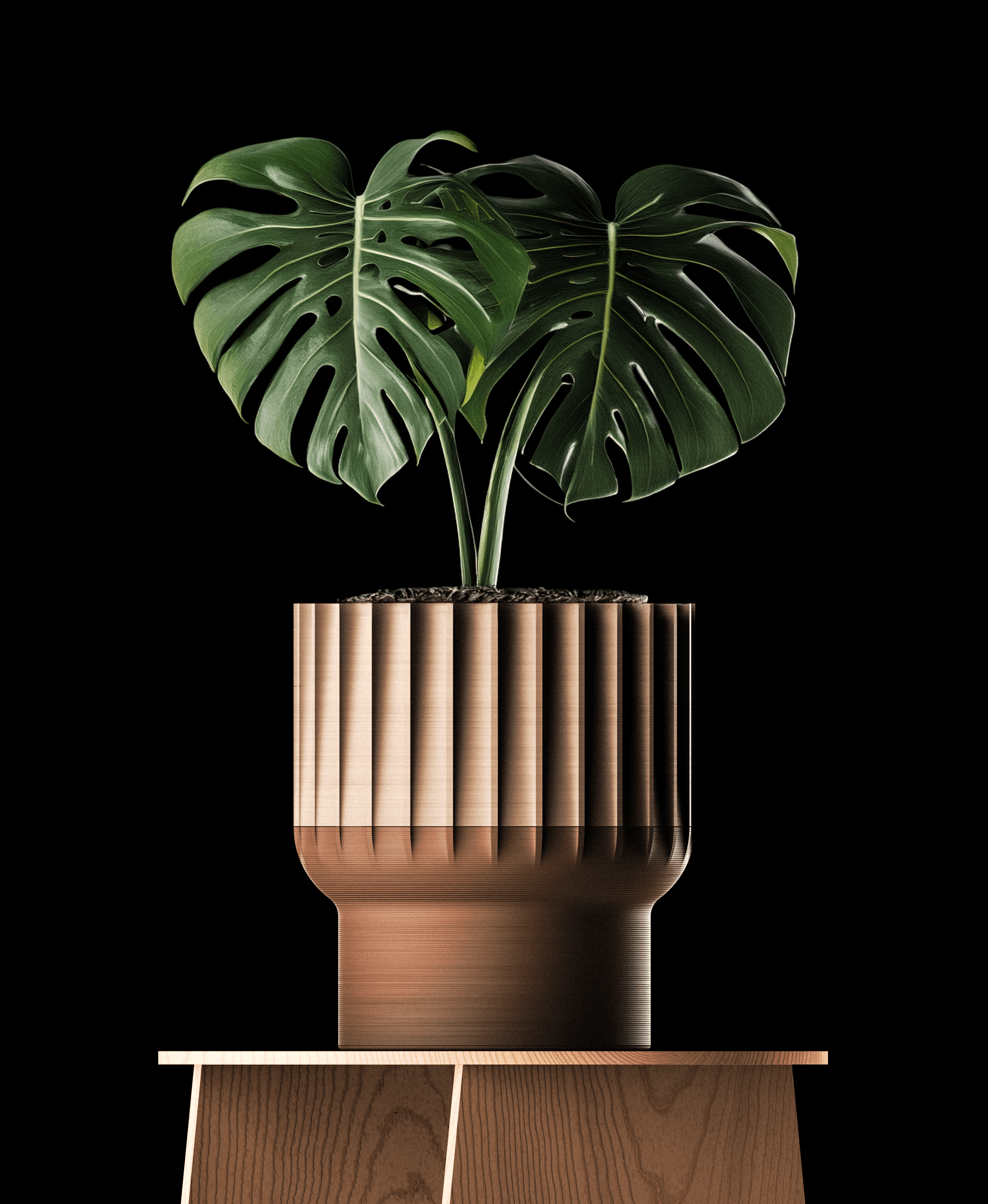 Self-watering planter (big size) 3d model