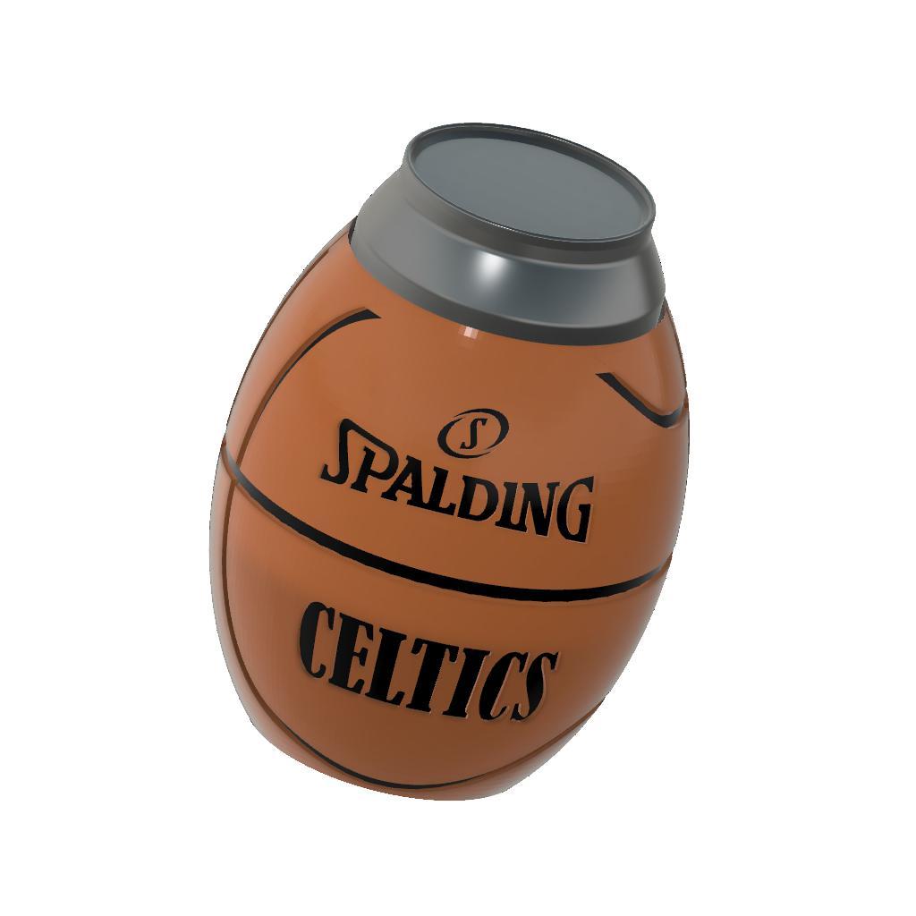 Basketball Koozie Celtics.stl 3d model