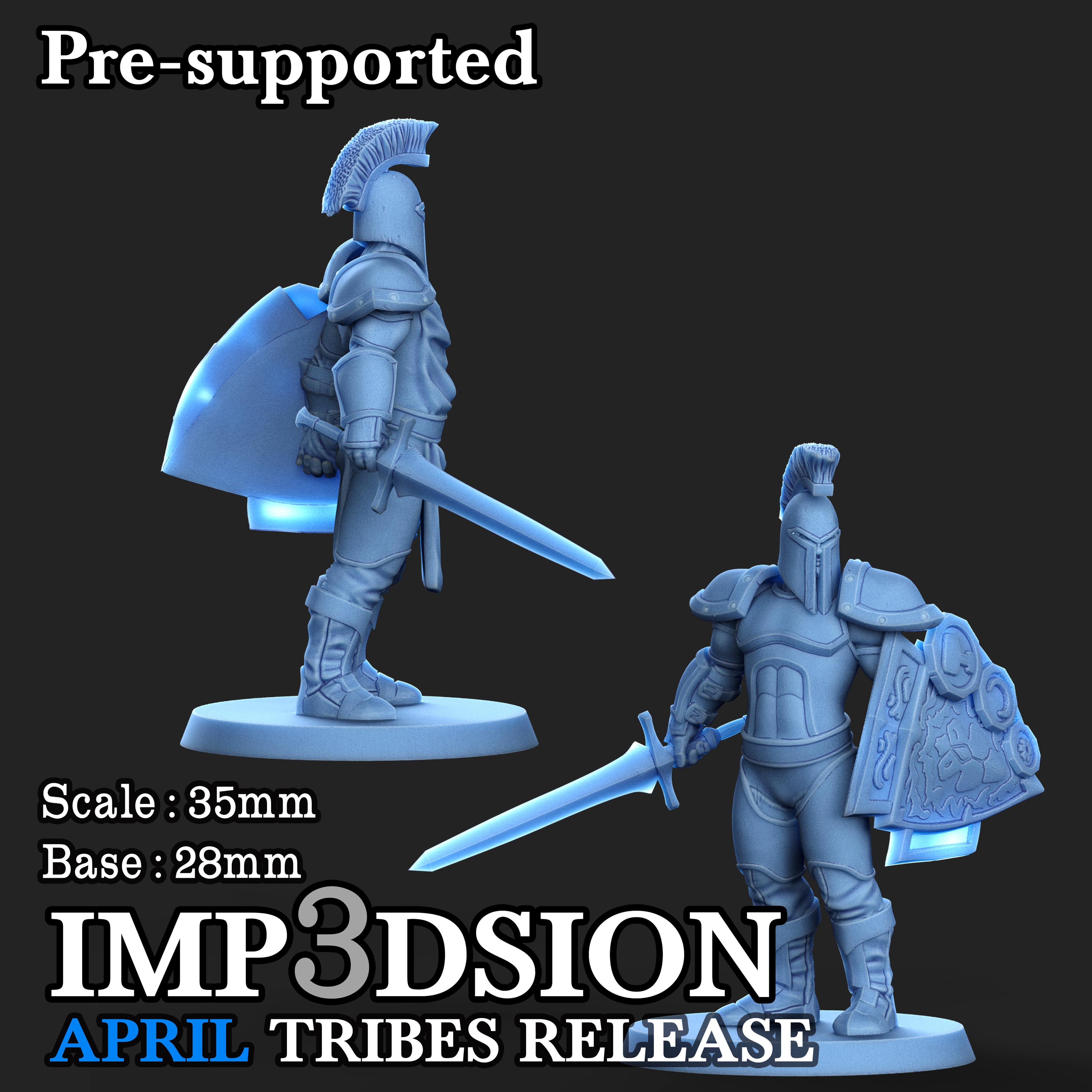 Storm Guard 03, Pack 2 miniatures 3d model