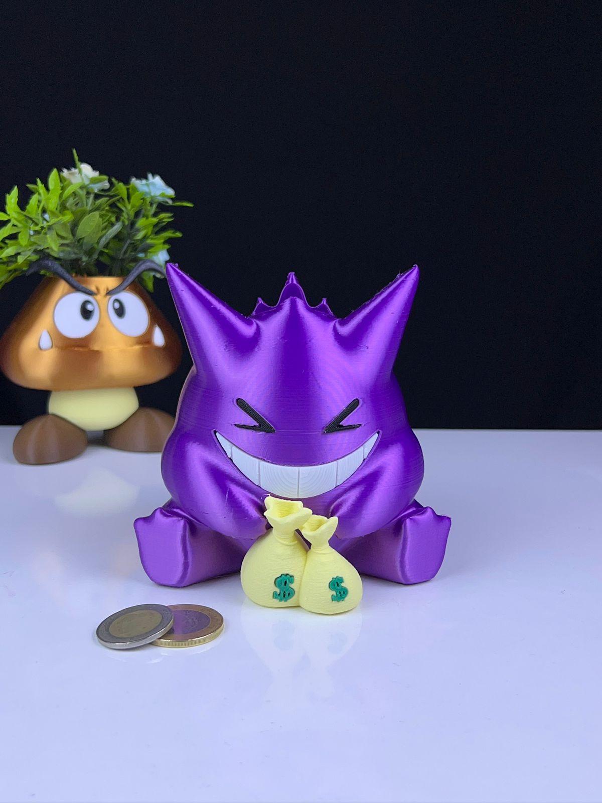 Gengar Piggy Bank - Multipart 3d model