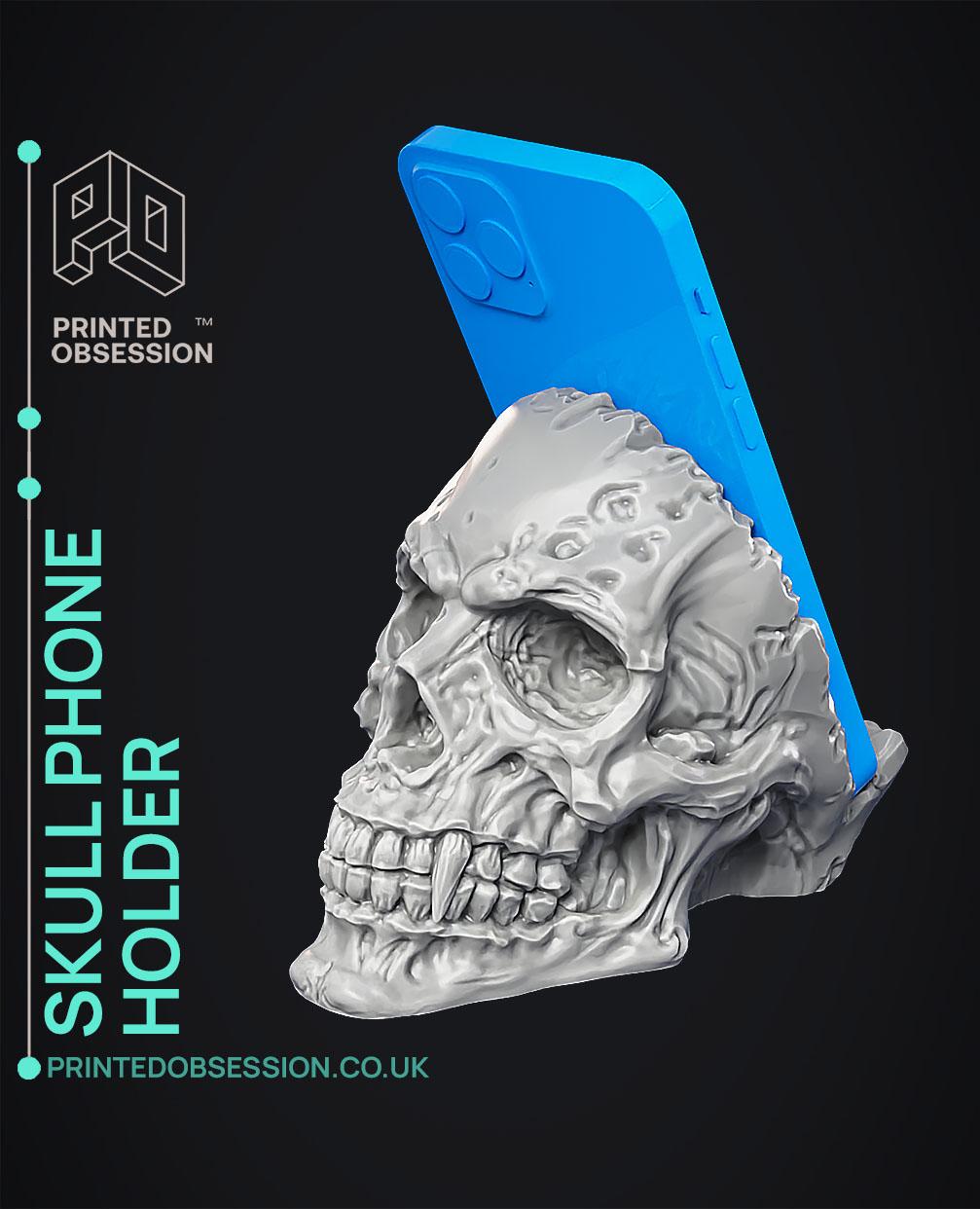 Skull Phone Holder - Home Decoration 3d model