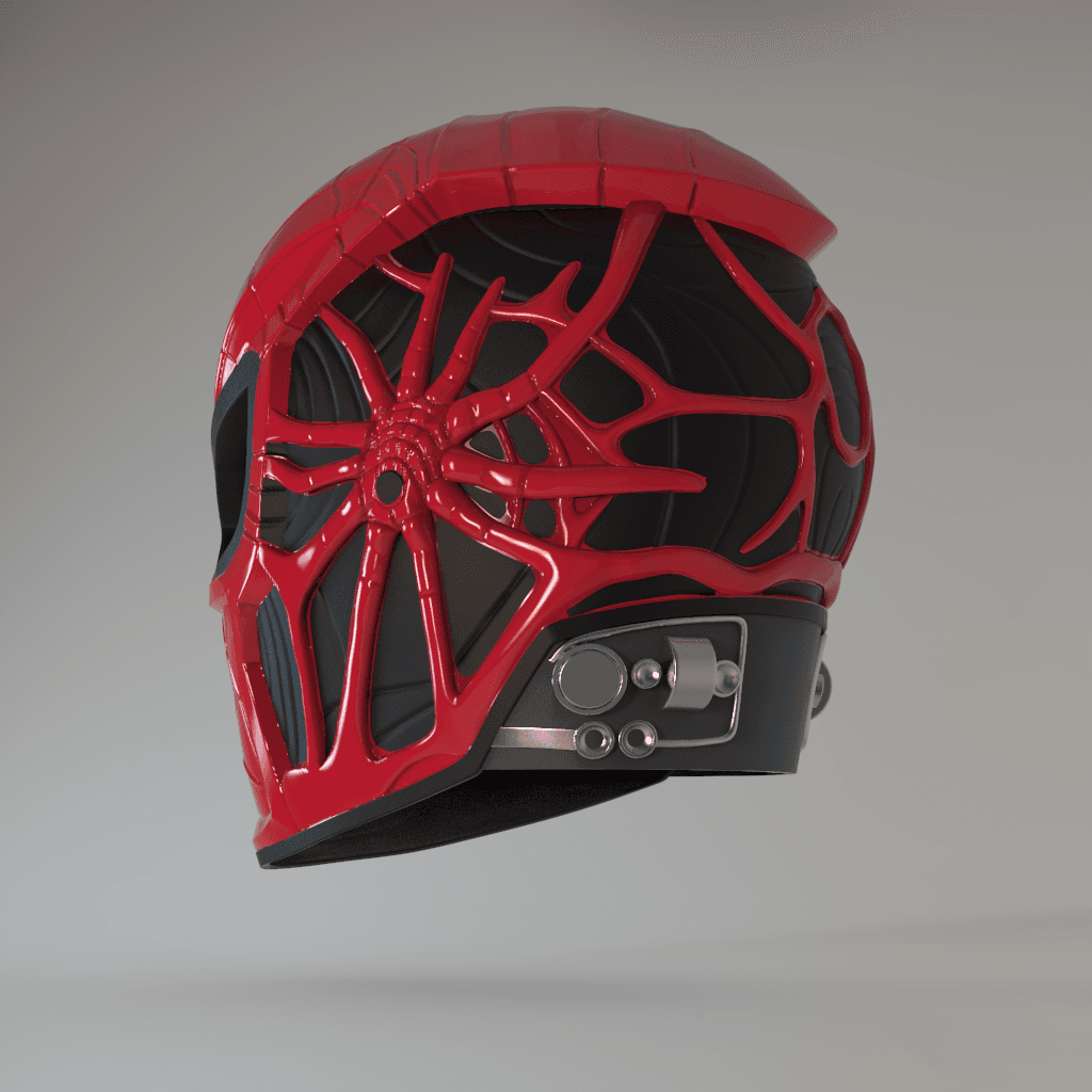 AI Spiderman Helmet 3d model