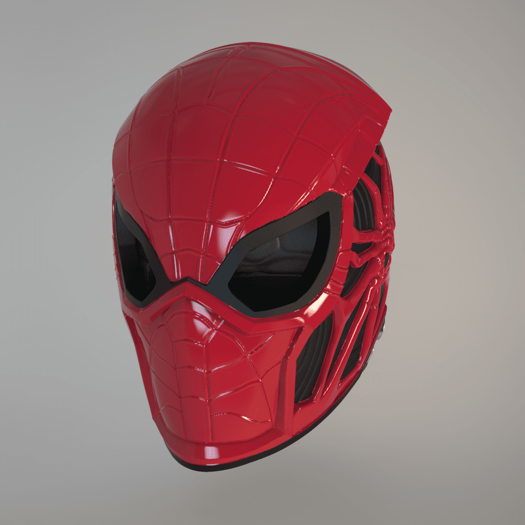 AI Spiderman Helmet 3d model