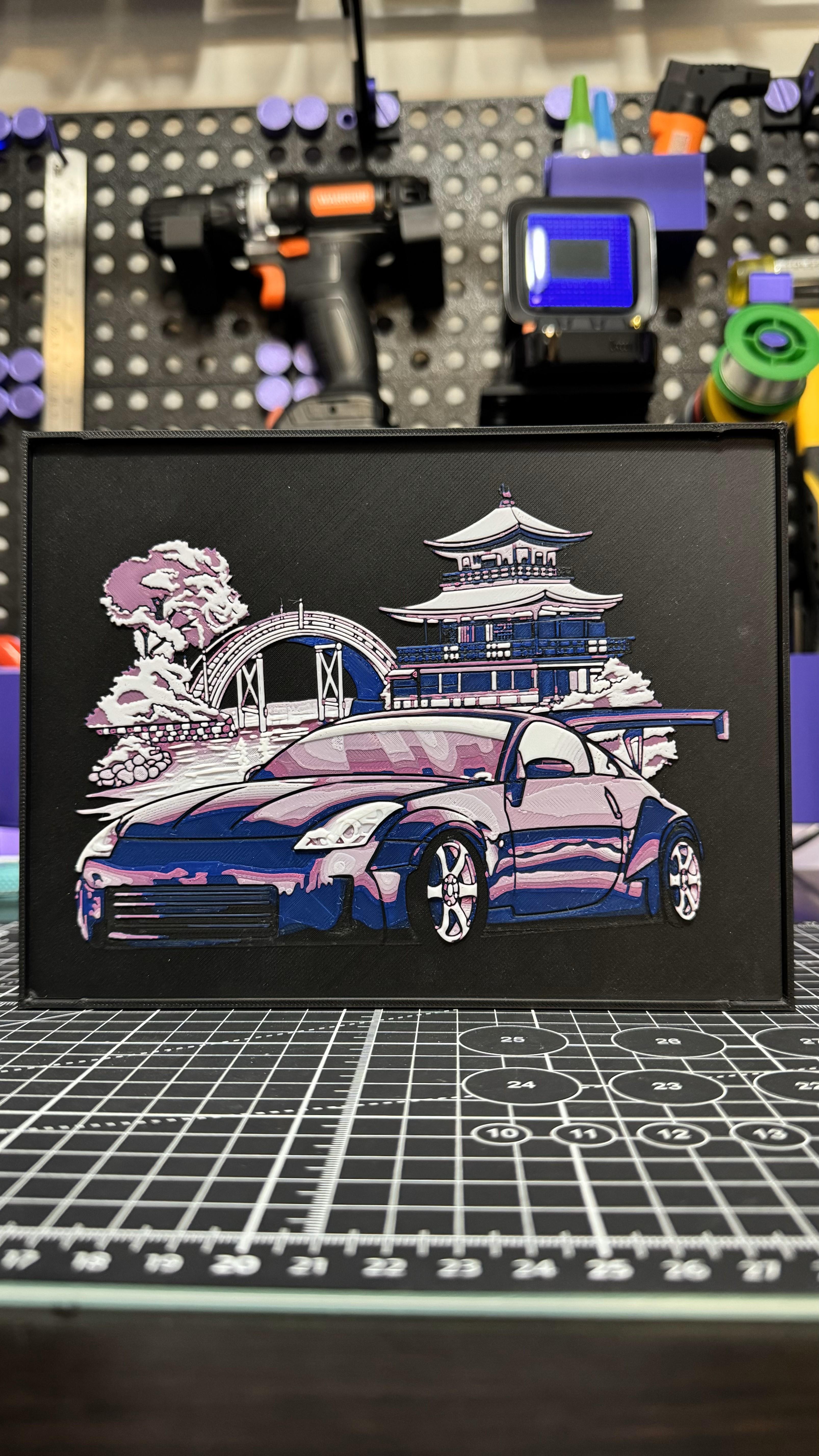 Framed 350Z 3d model