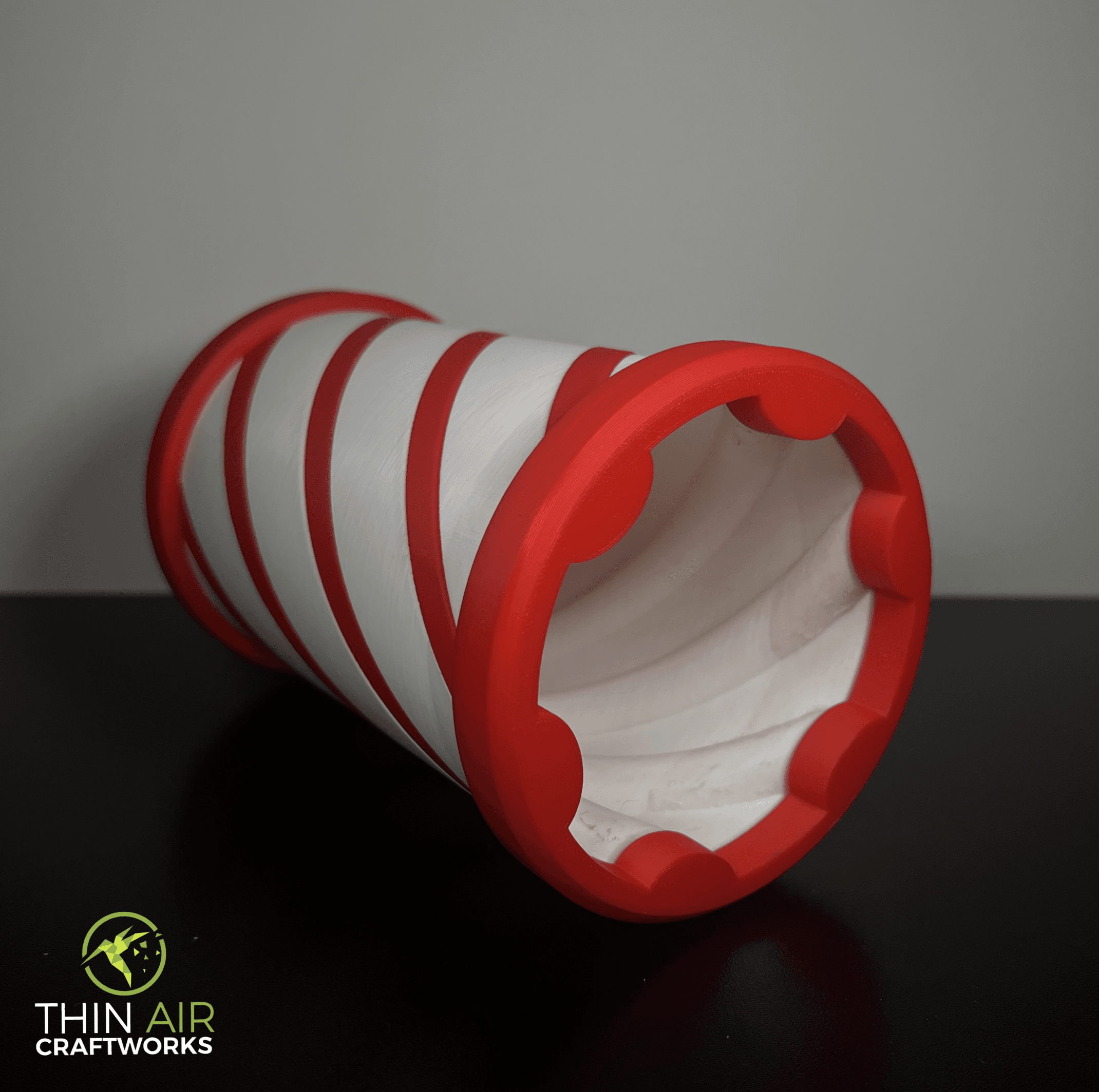 Candy Cane Vase (Vase/Cookie Jar/Christmas Decor) - Support Free 3d model