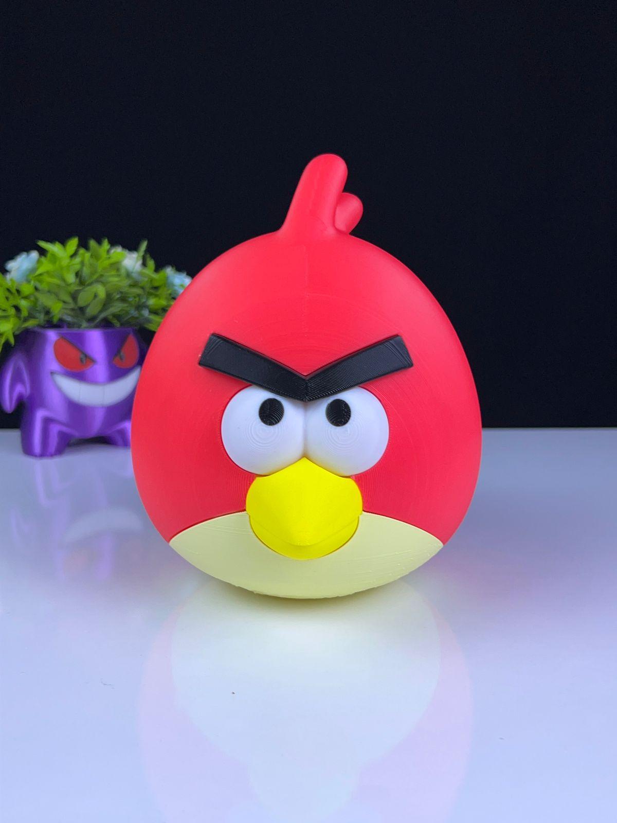 red angry bird  3d model