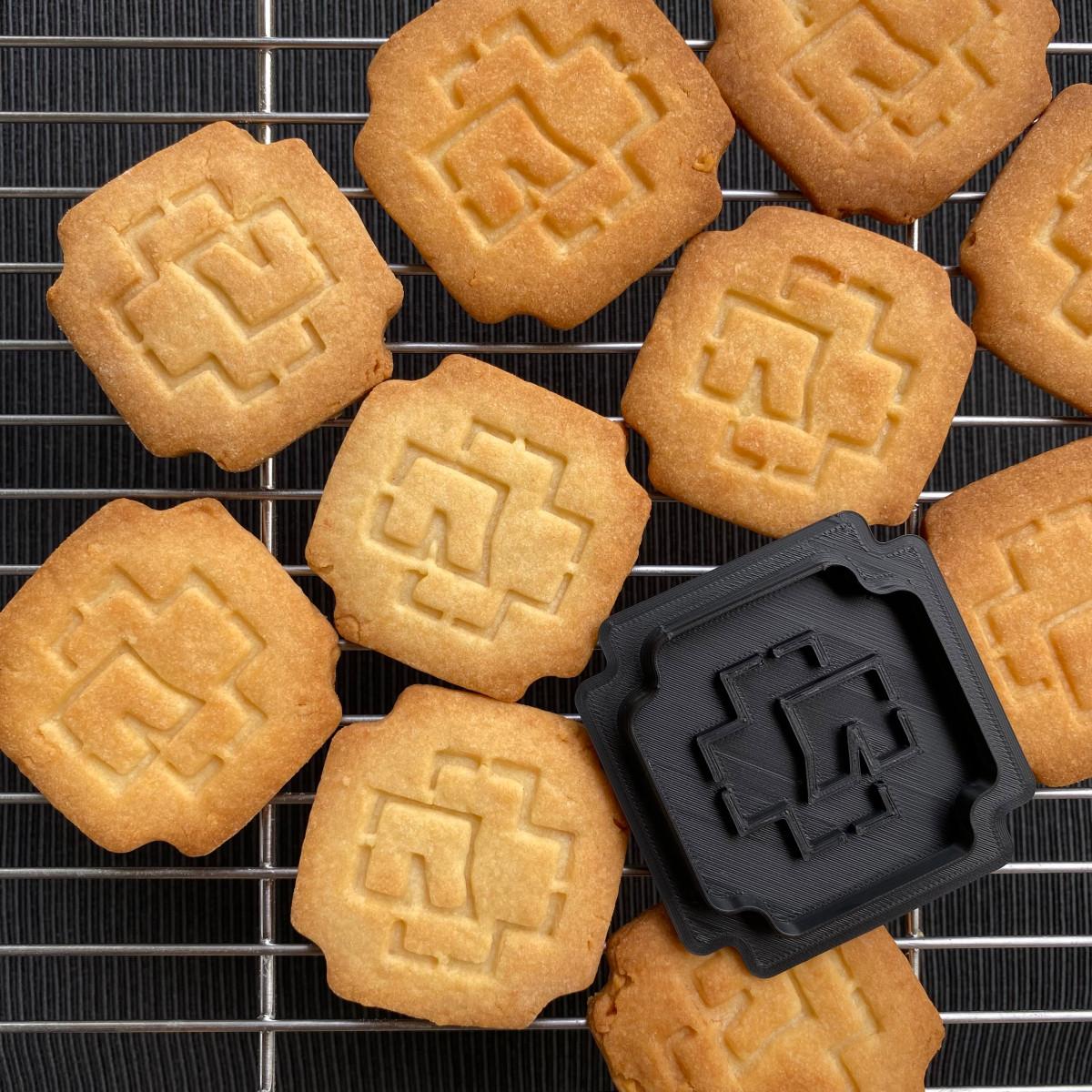 Rammstein logo cookie cutters 3d model