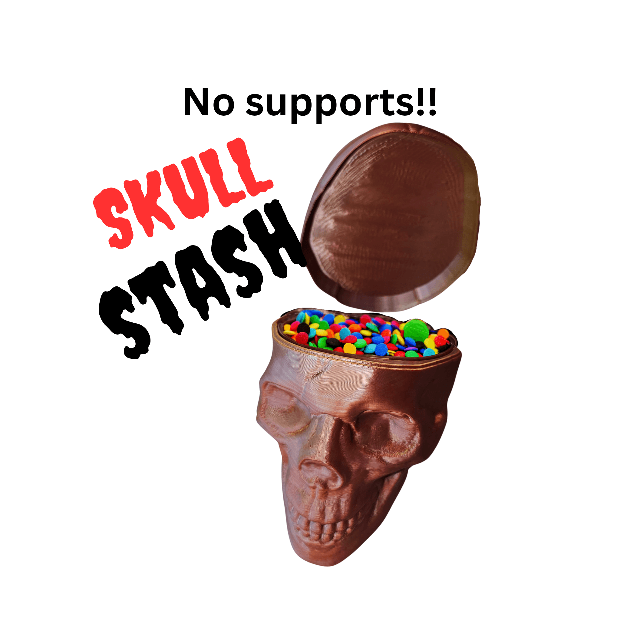 Skull Stash with Lid 3d model