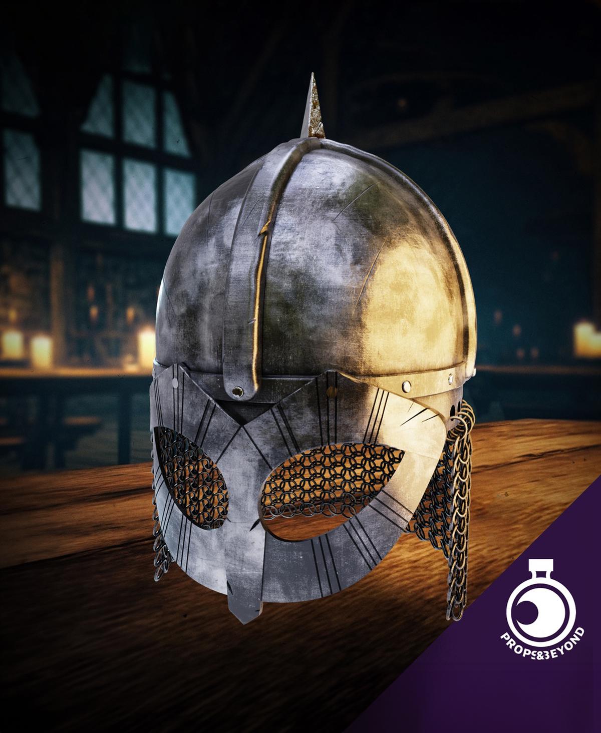 Viking Helmet 3d model