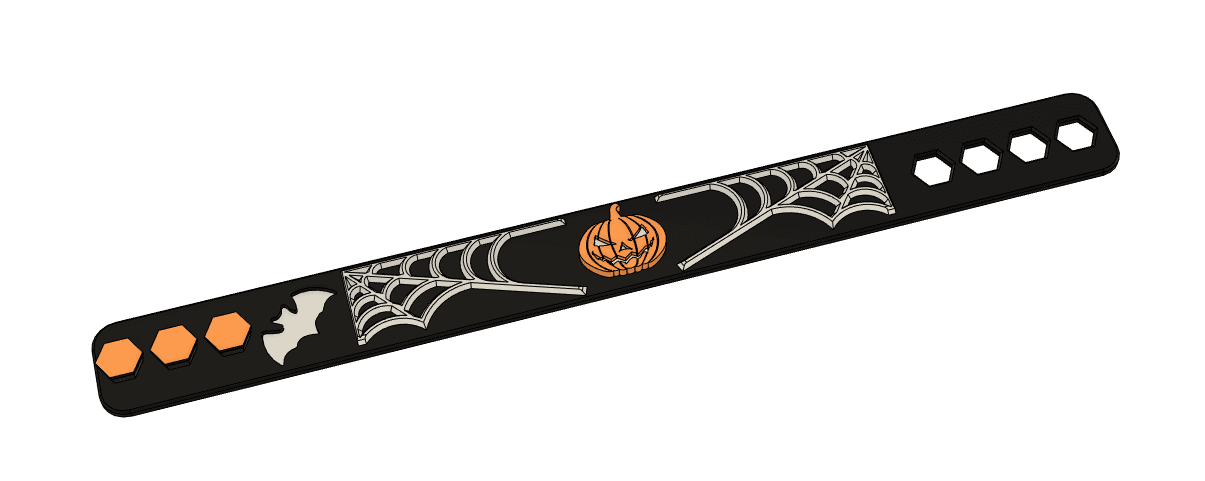 Cute Halloween TPU Wristbands 3d model