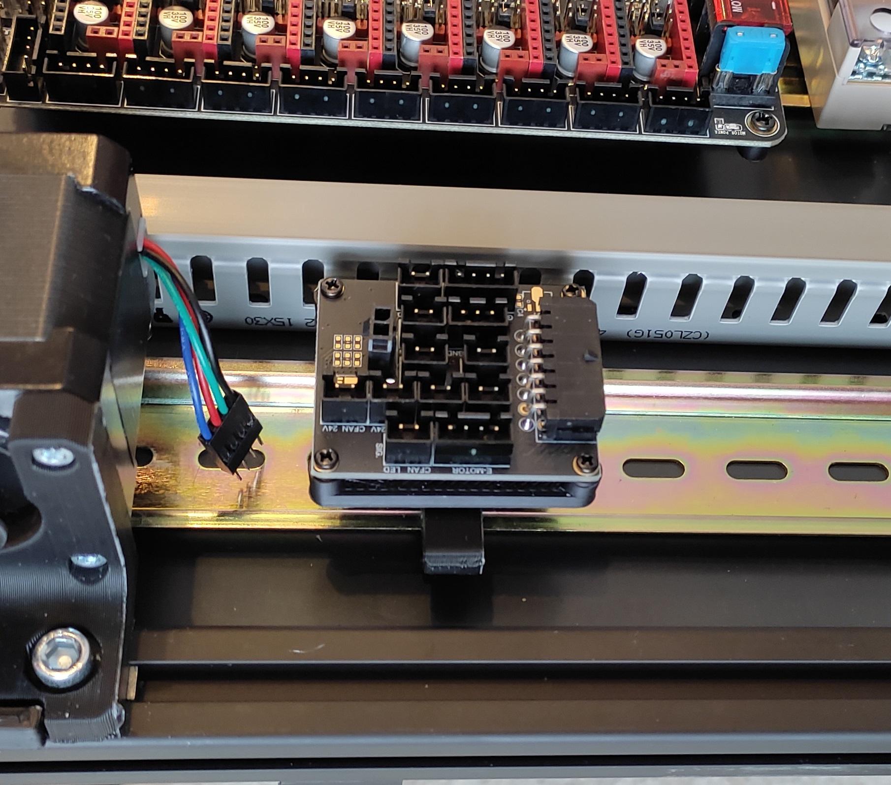 Voron Formbot Toolhead PCB DIN Rail Mount 3d model