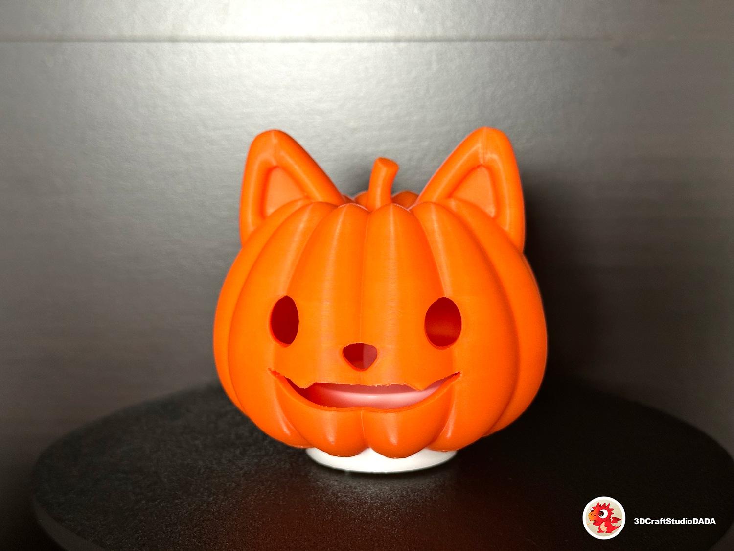 Pumpkin Cat Halloween decor night light 3d model