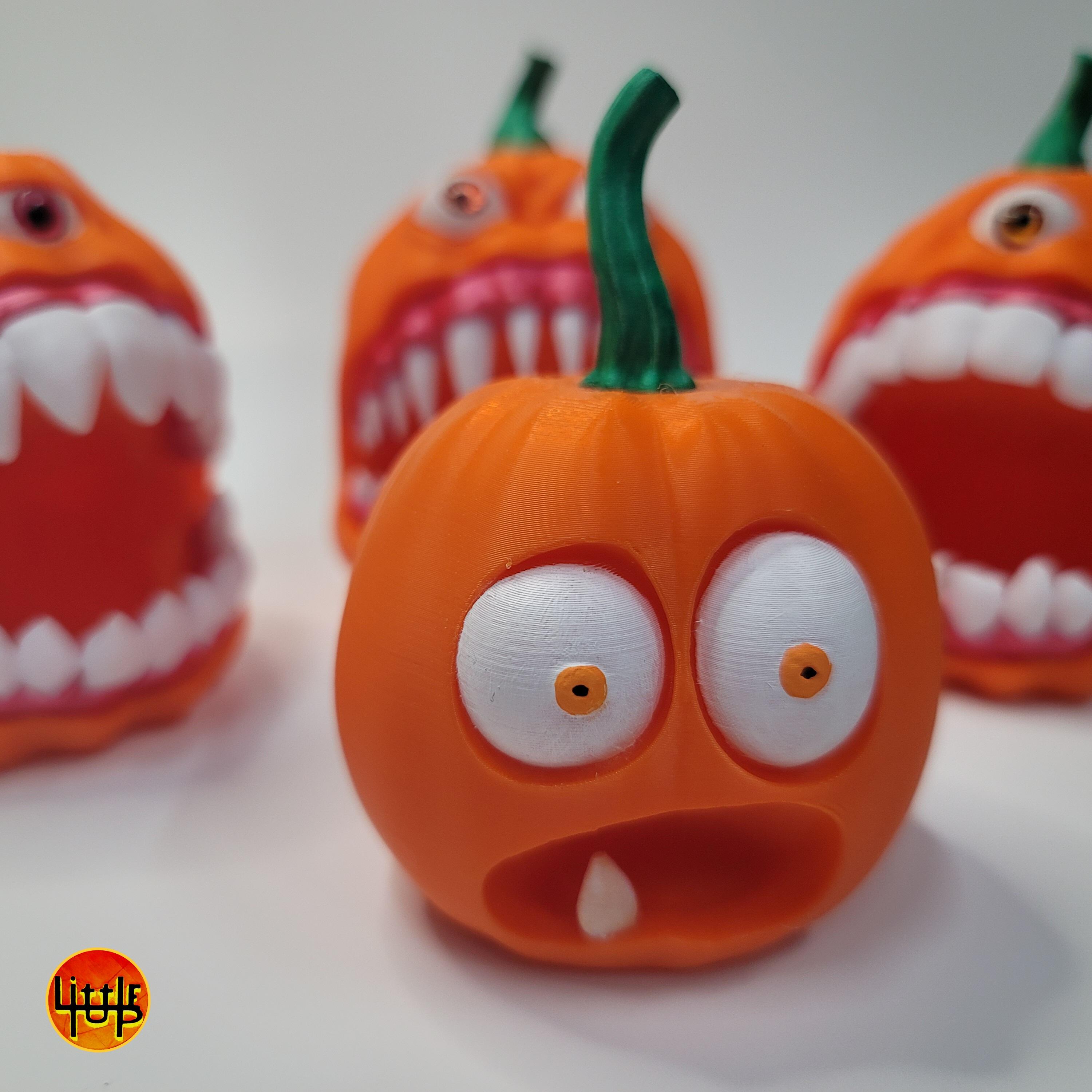 Scared pumpkin 3d model