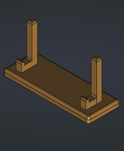 Microscope Slide Display Stand 3d model