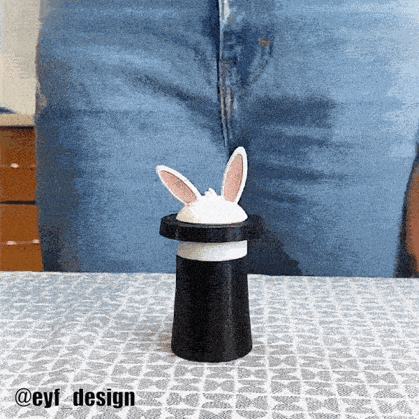 The magic Rabbit Toothpick Holder 3d model