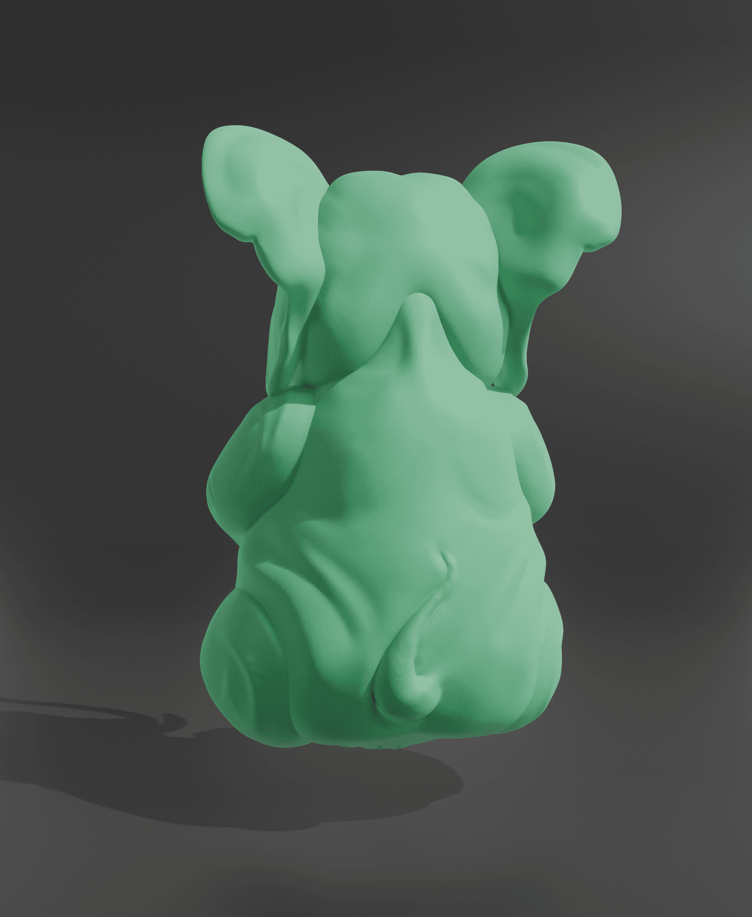 BHUDA ELEPHANT SCULPT 3d model