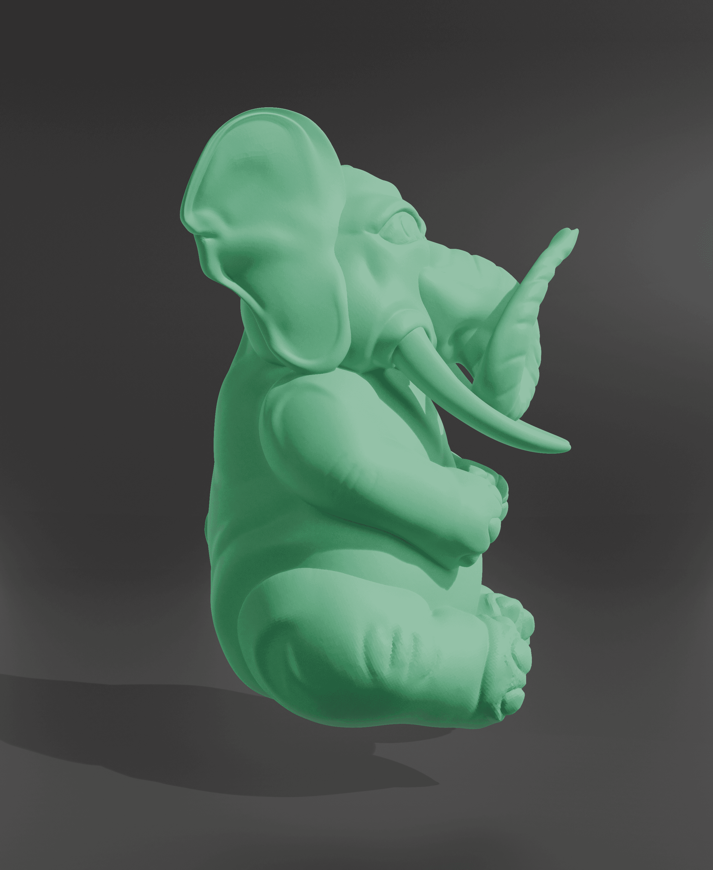 BHUDA ELEPHANT SCULPT 3d model