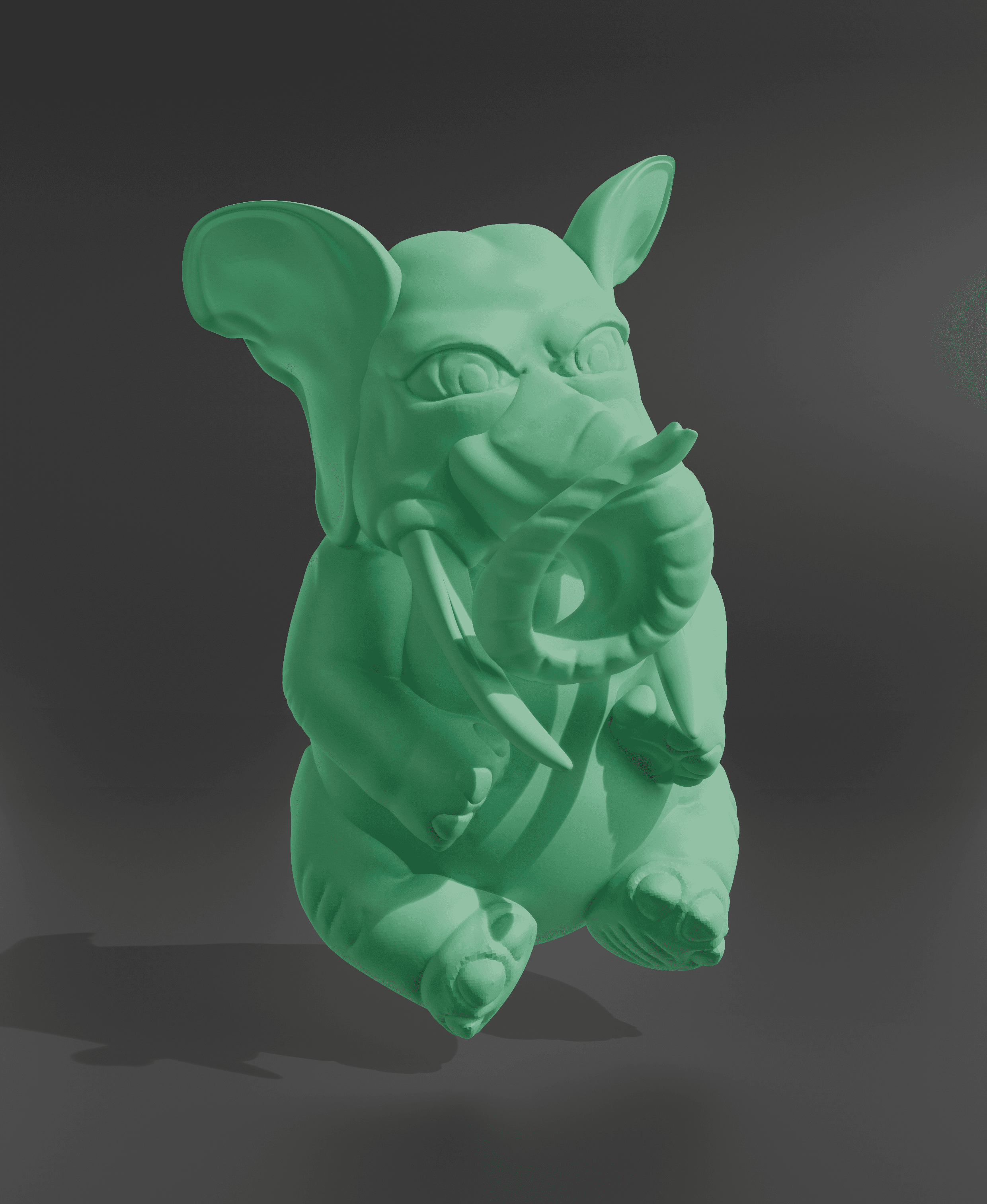 BHUDA ELEPHANT SCULPT 3d model