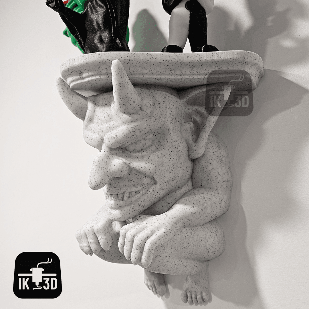 Gargoyle Shelf / 3MF Included / No Supports 3d model