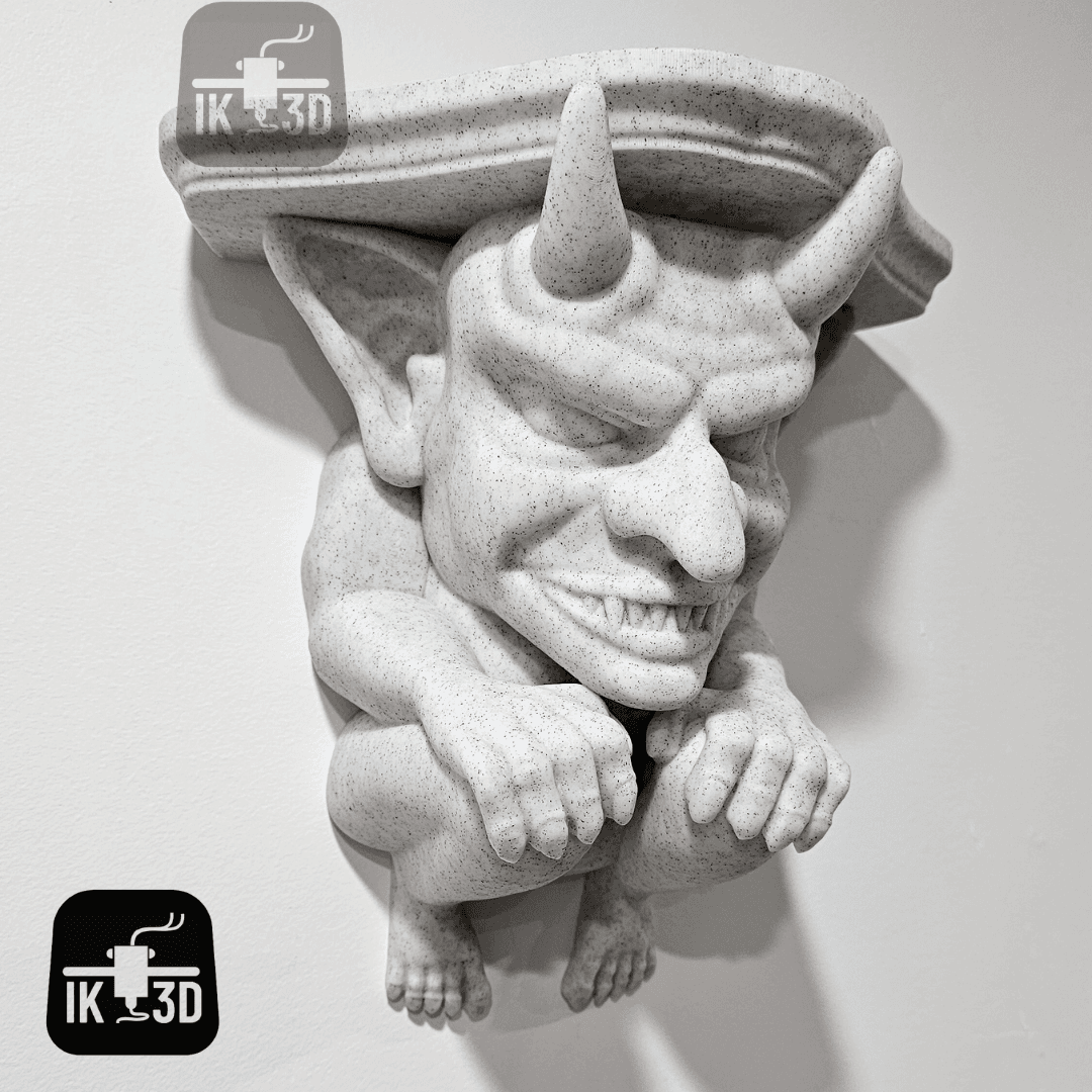 Gargoyle Shelf / 3MF Included / No Supports 3d model