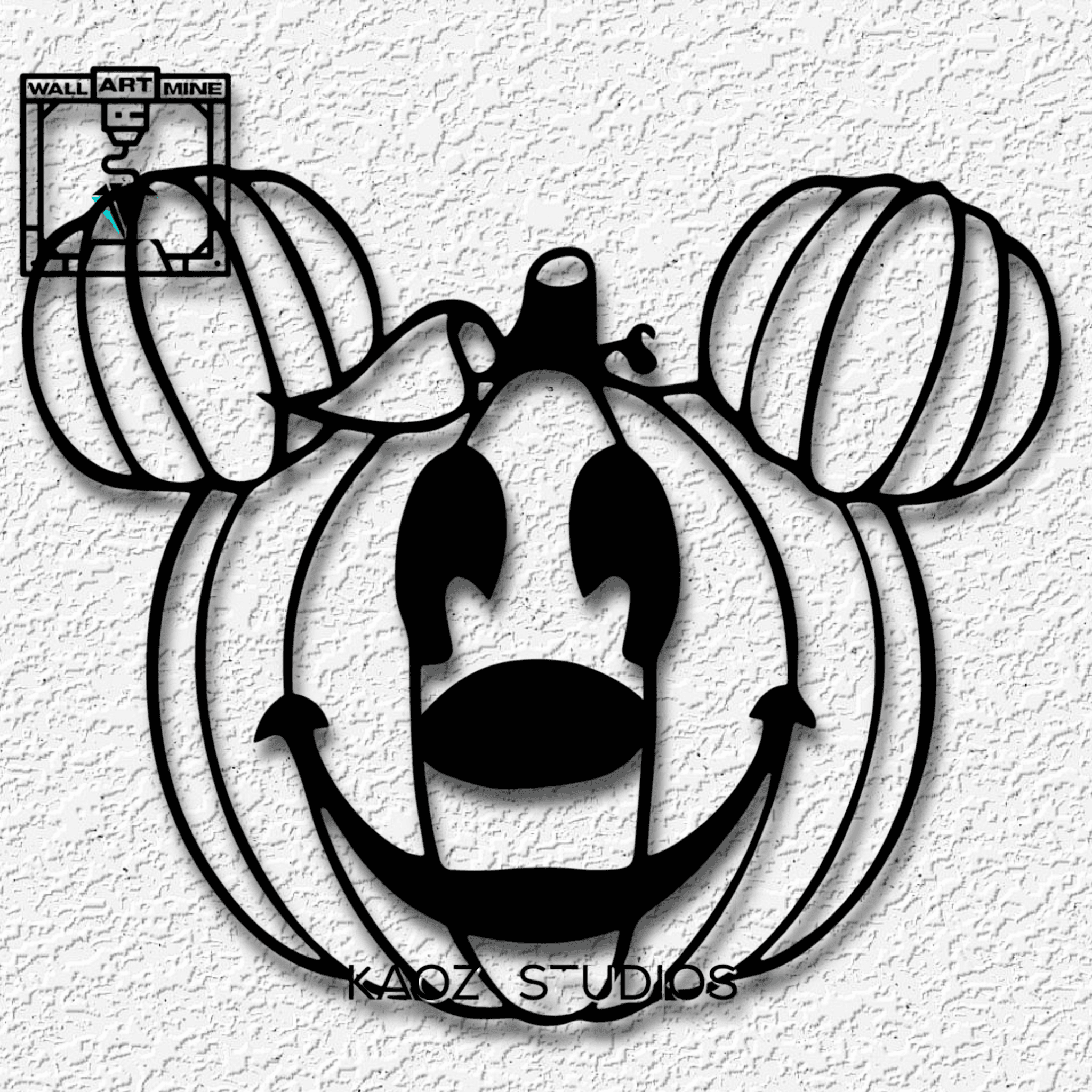 mickey mouse pumpkin disney jackolantern fanart 3d model