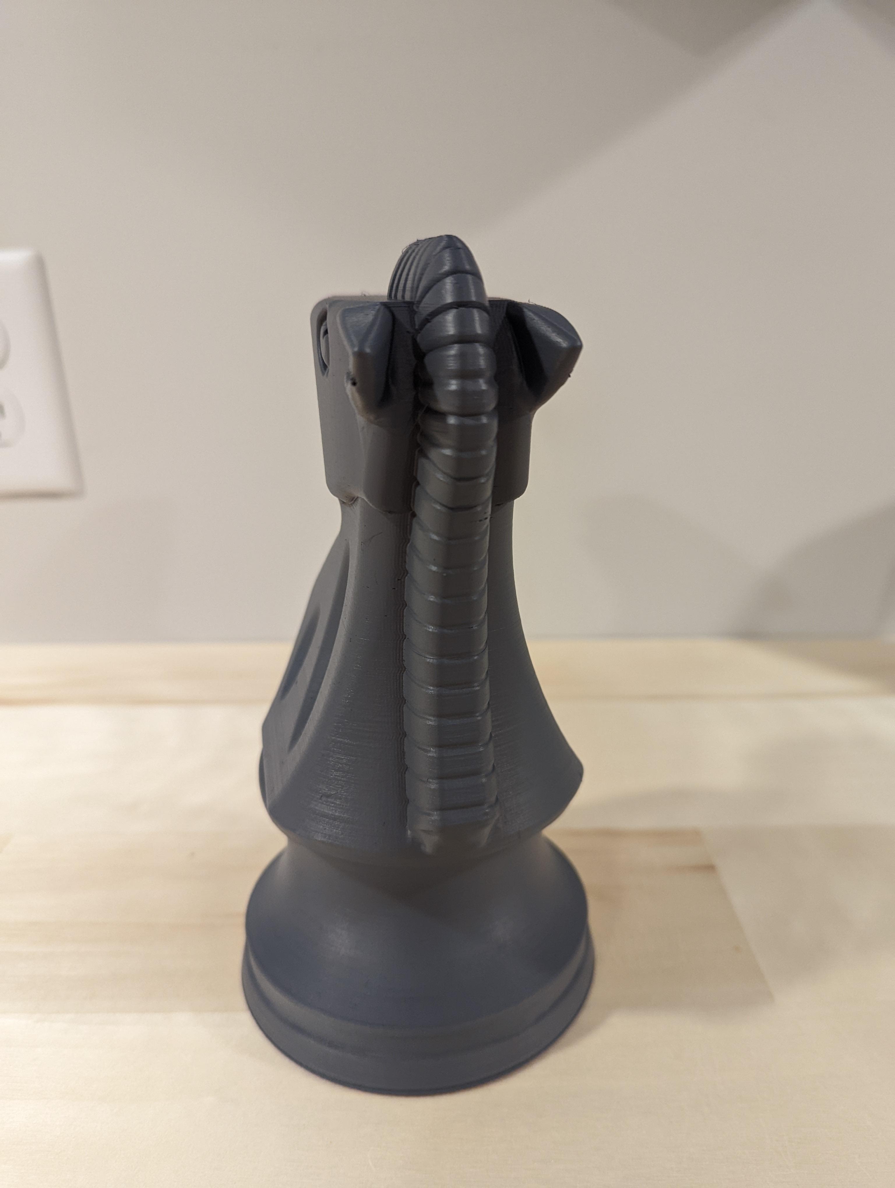 Staunton Chess Knight Statue No Supports 3d model