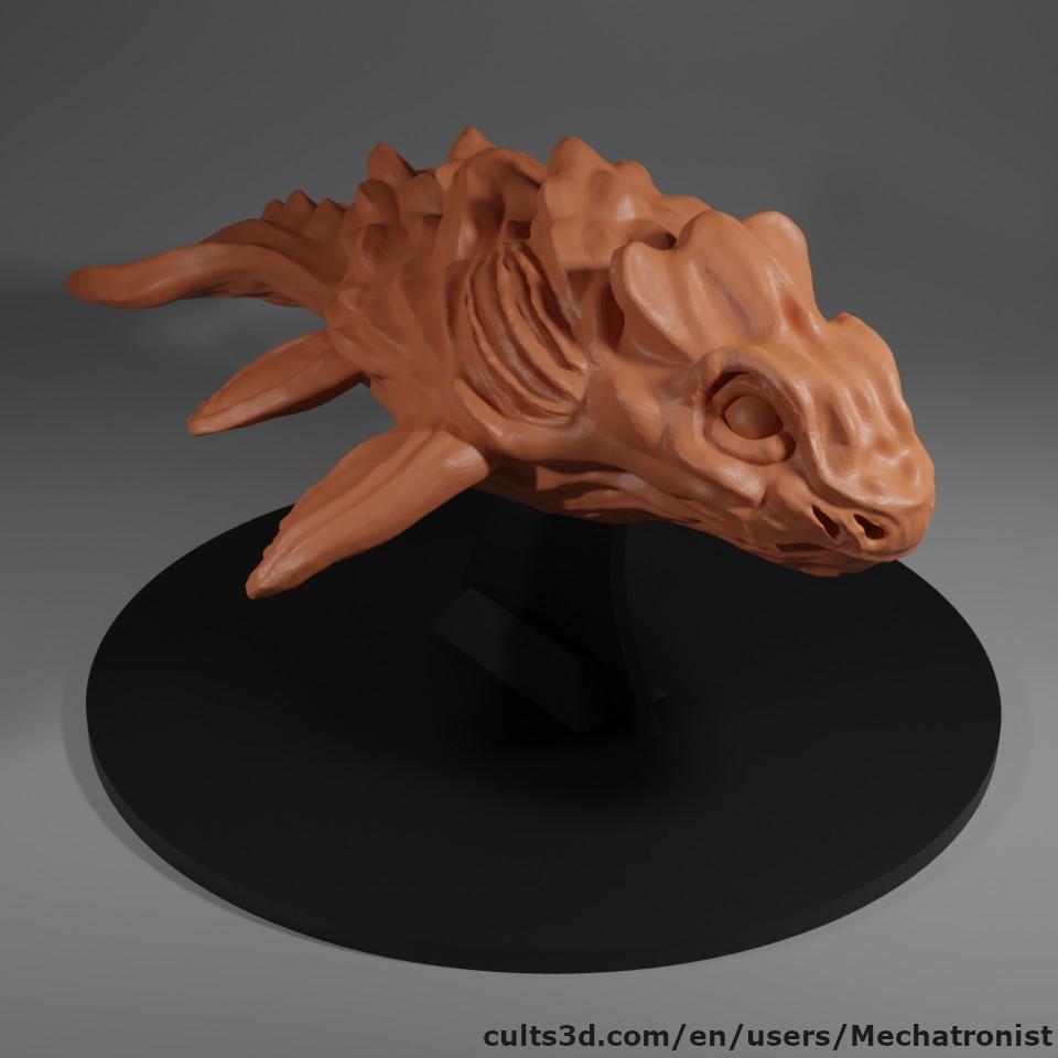 Alien Space Whale Miniature 3d model