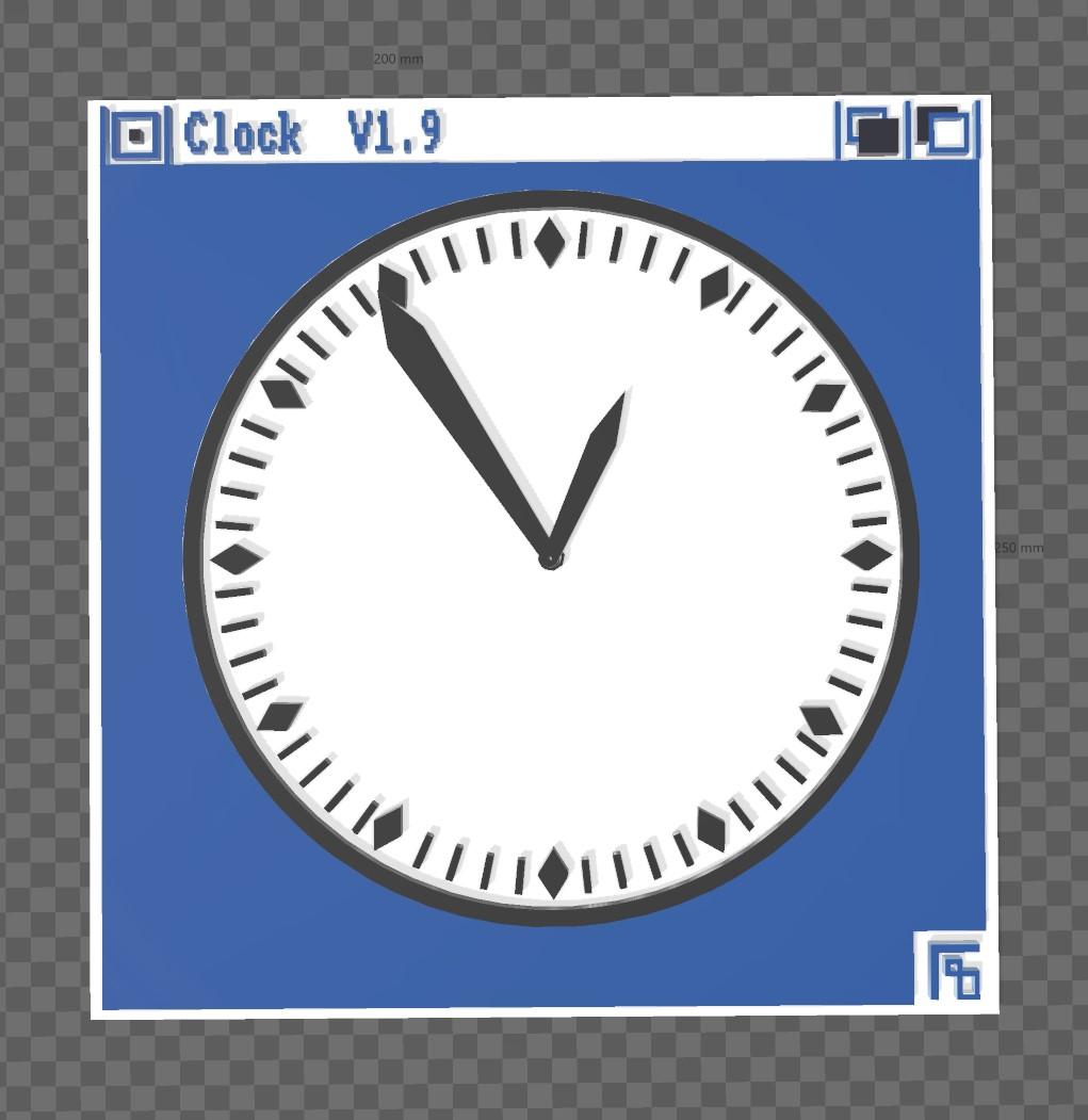 retro AMIGA computer clock 3d model