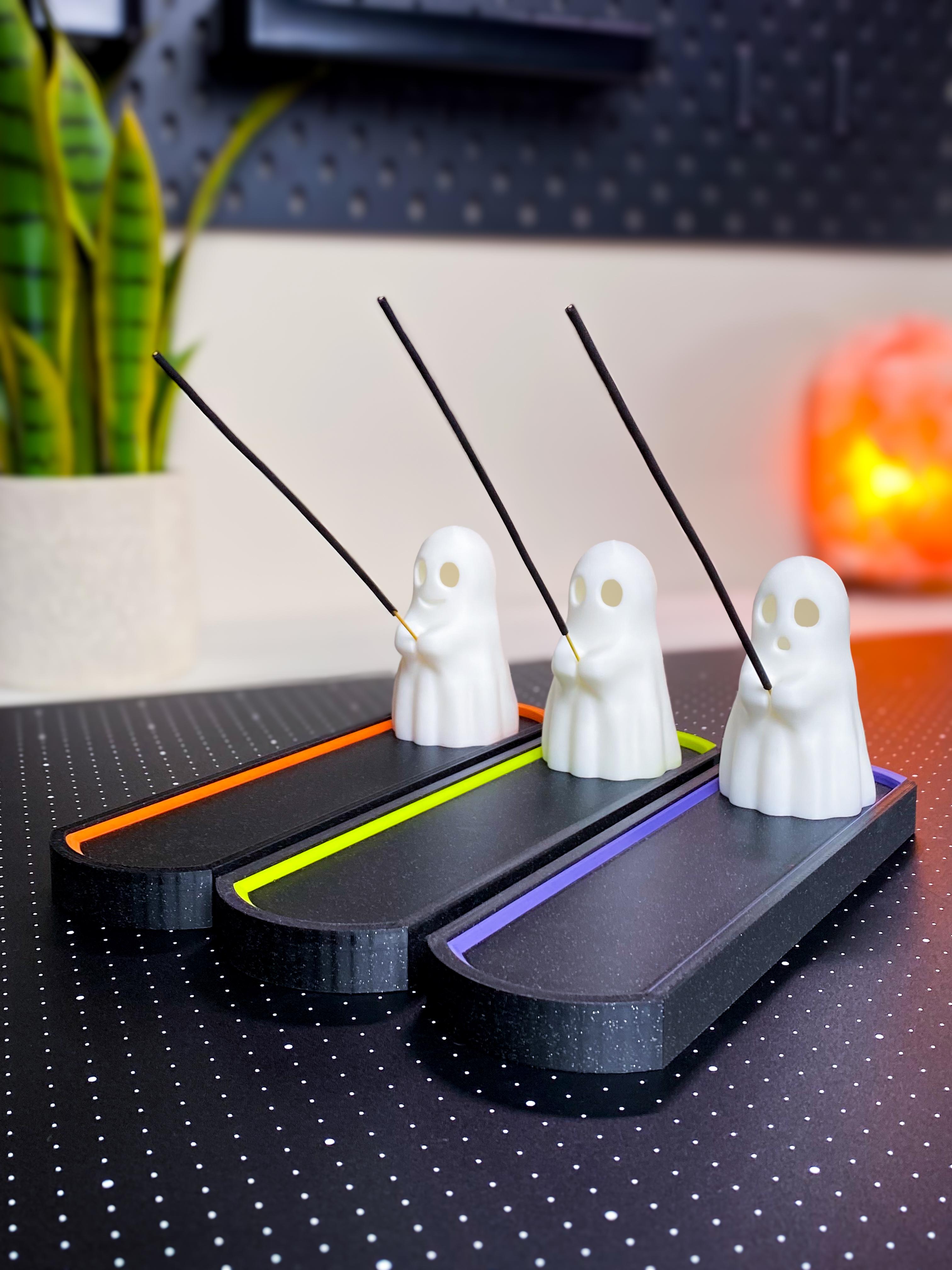 Spooky Ghost Incense Holders 3d model