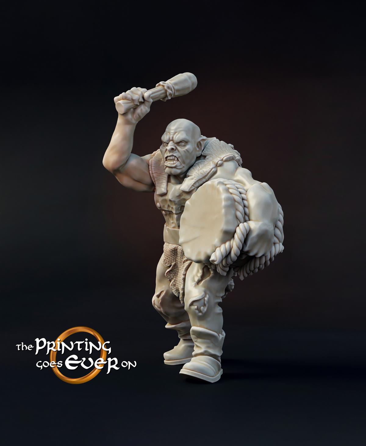 Orc Warband with War Troll 3d model