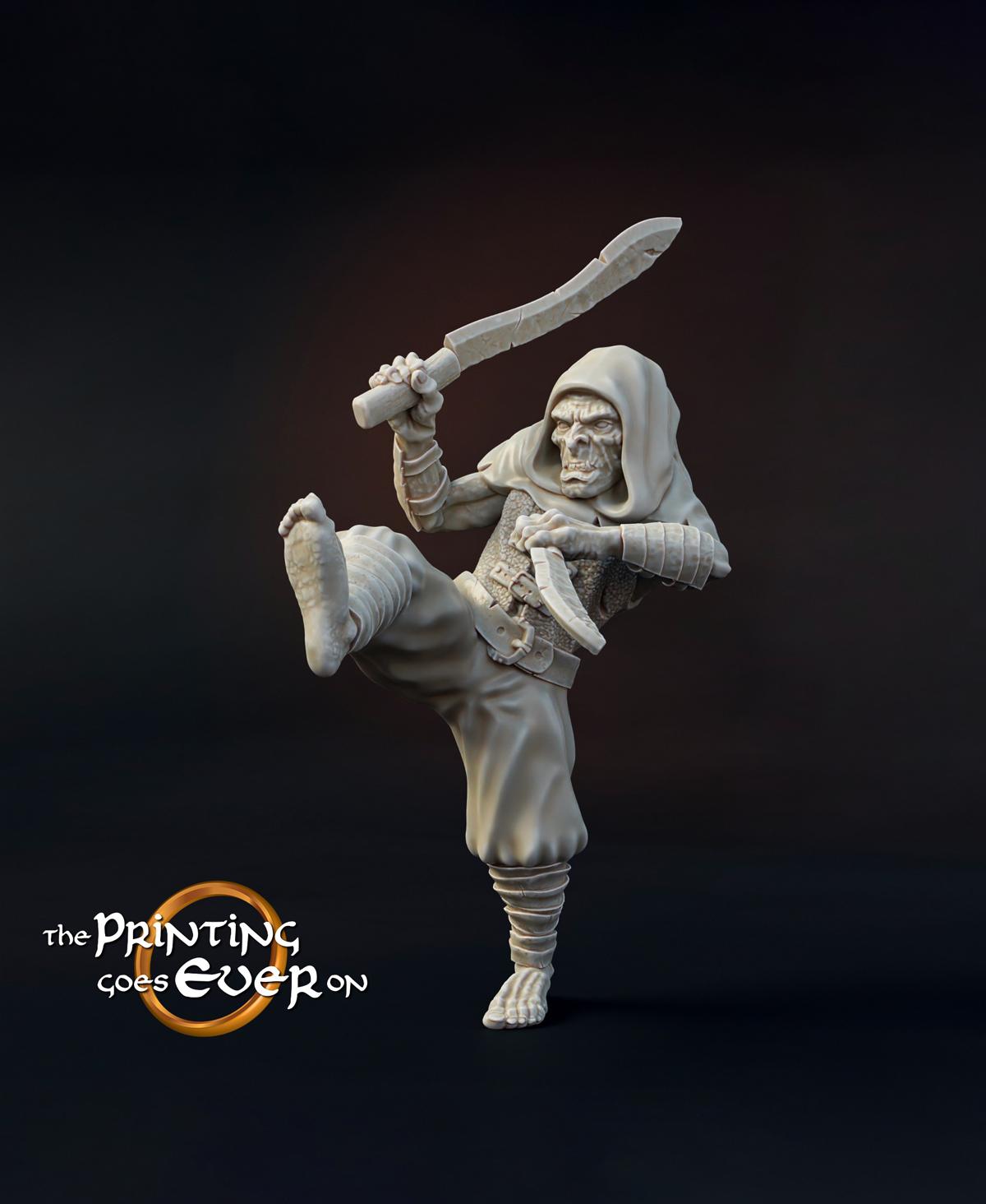 Orc Warband with War Troll 3d model