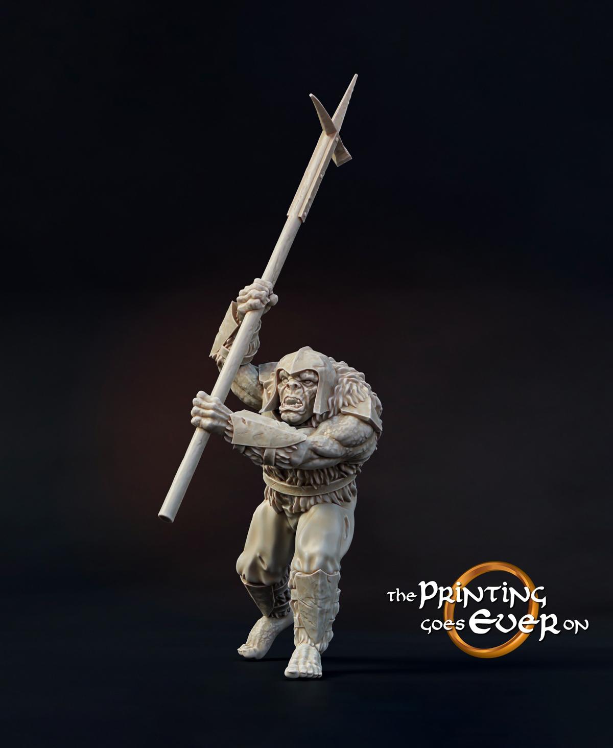 Orc Warband with War Troll 3d model