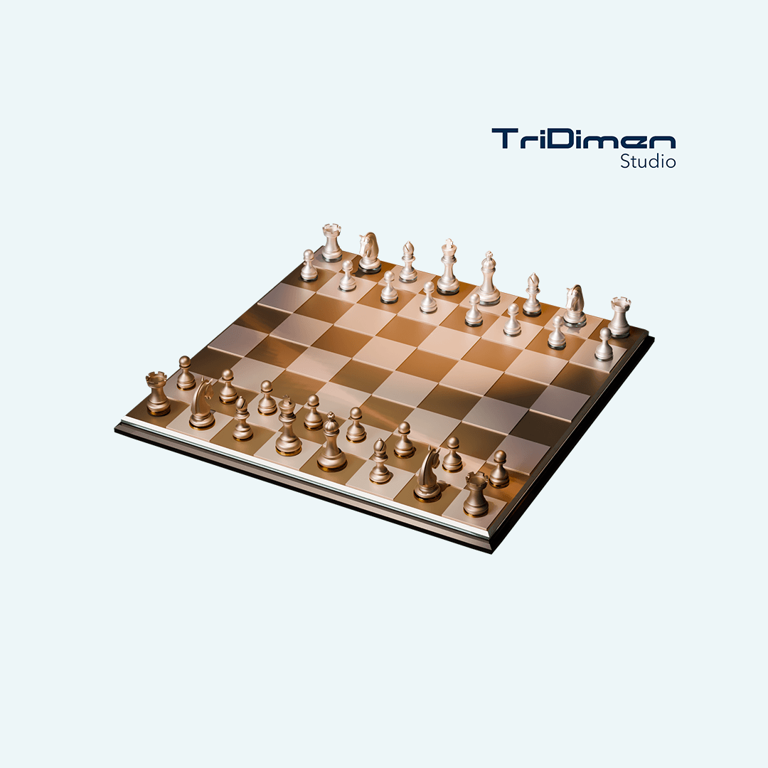 Classic Chess Set 3d model