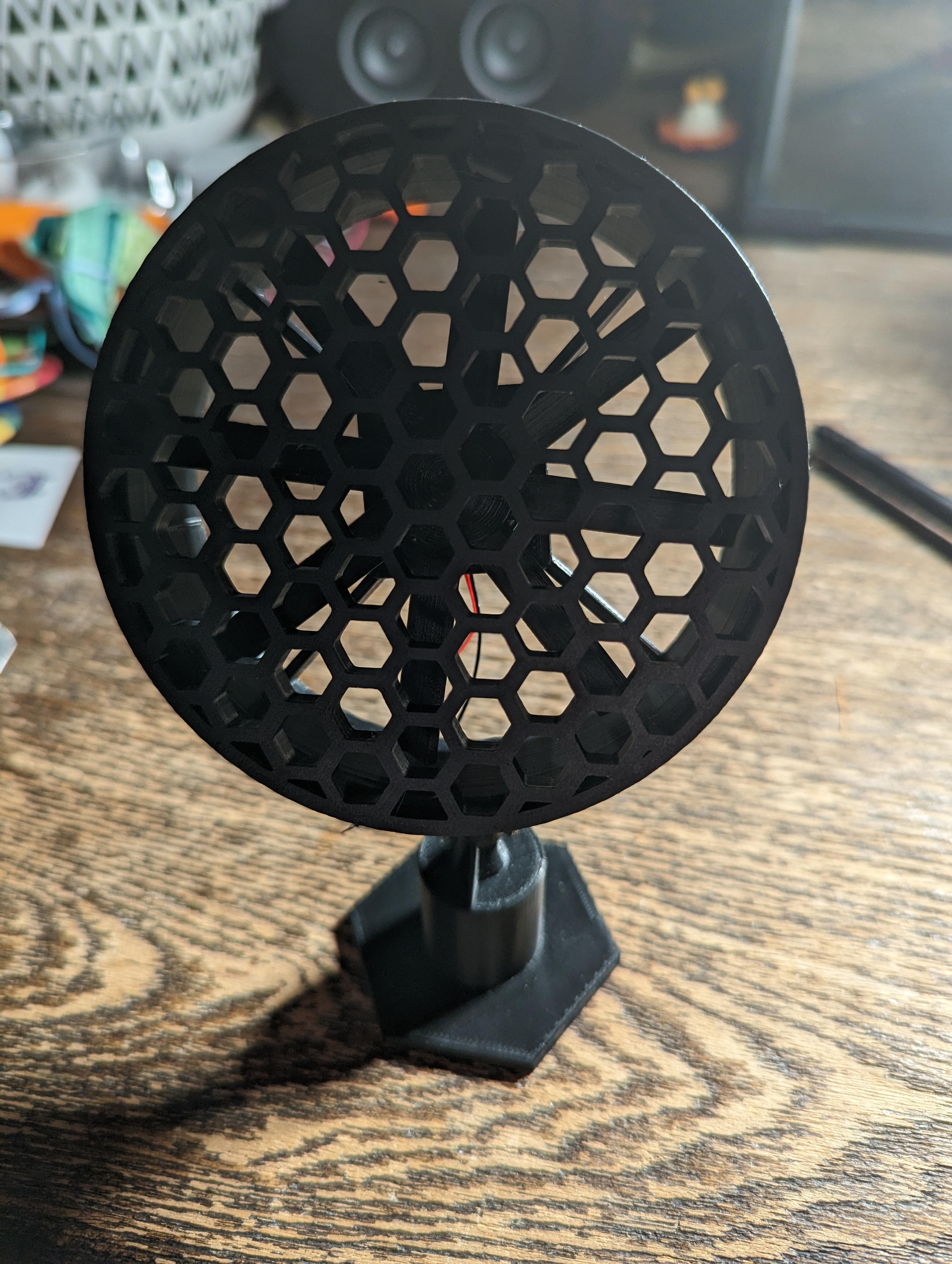 Desk fan for 24.5 mm DC motor  3d model