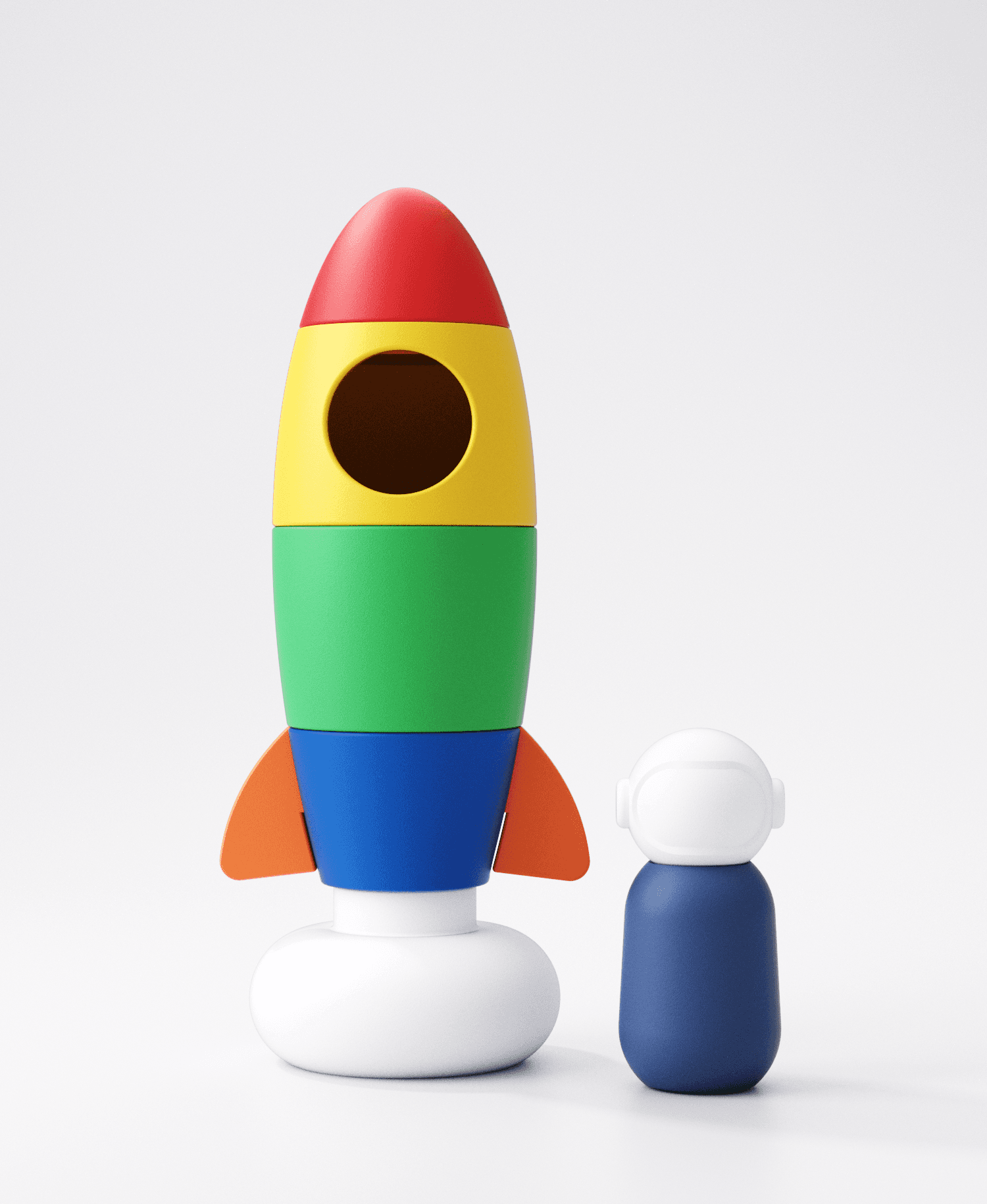 Stacking Rocket 3d model