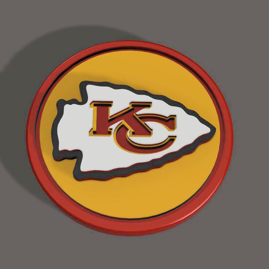 KC Chiefs Coin 3d model