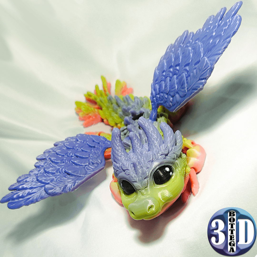 Deyva, the winged baby Dragon 3d model