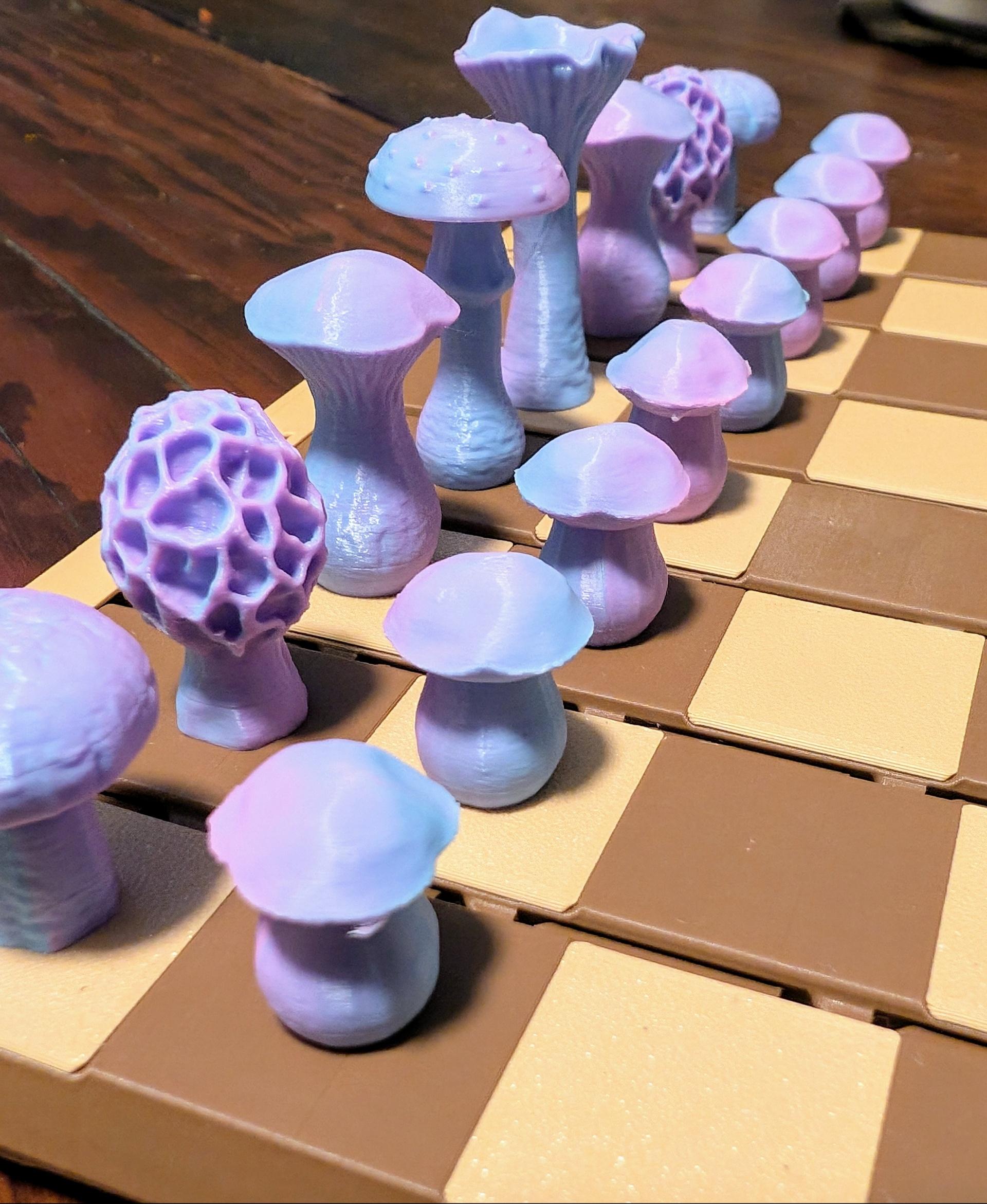 Forest Chess set 3d model