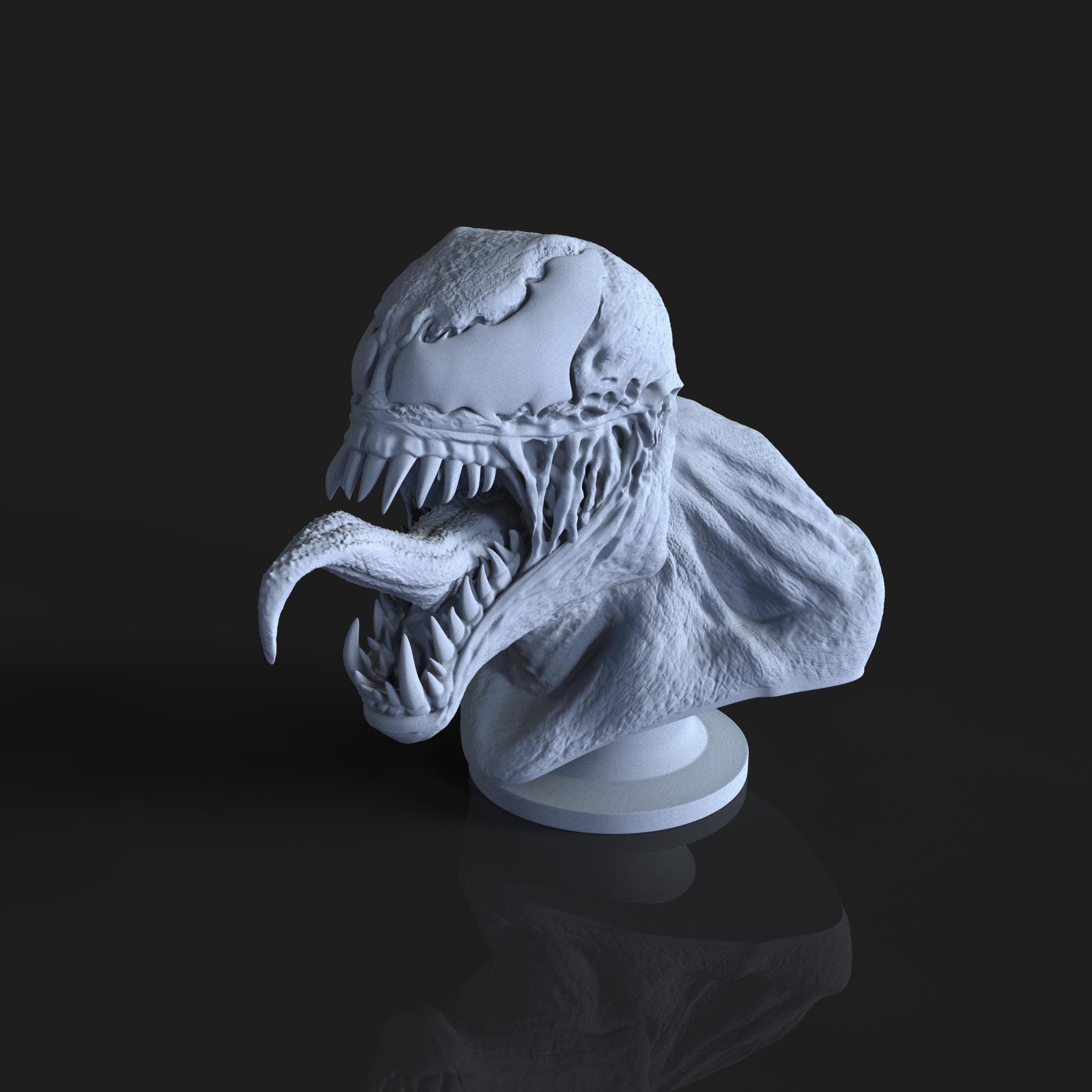 Venom Bust 3d model