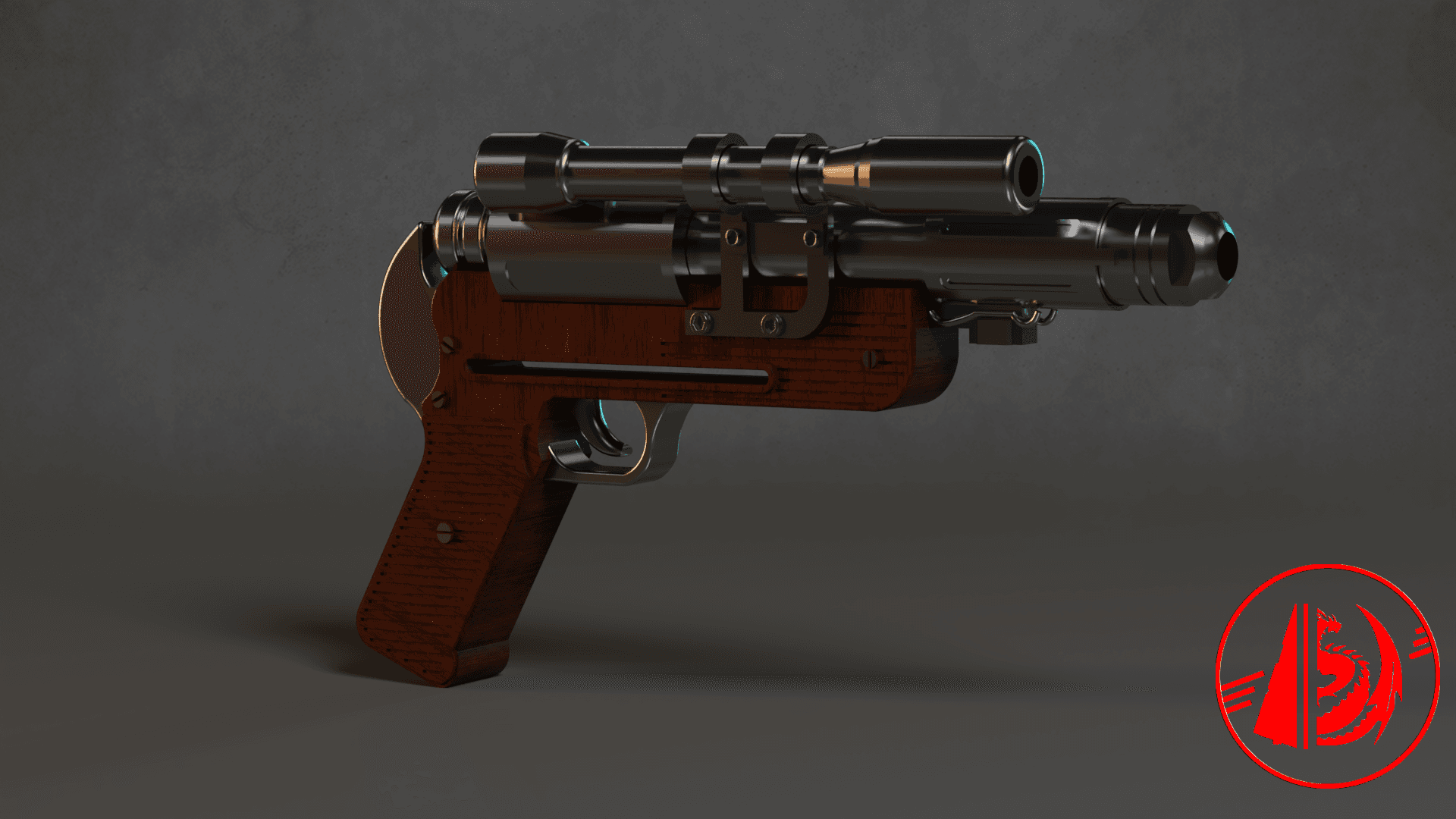 DT-29 Heavy Blaster - Star Wars 3d model