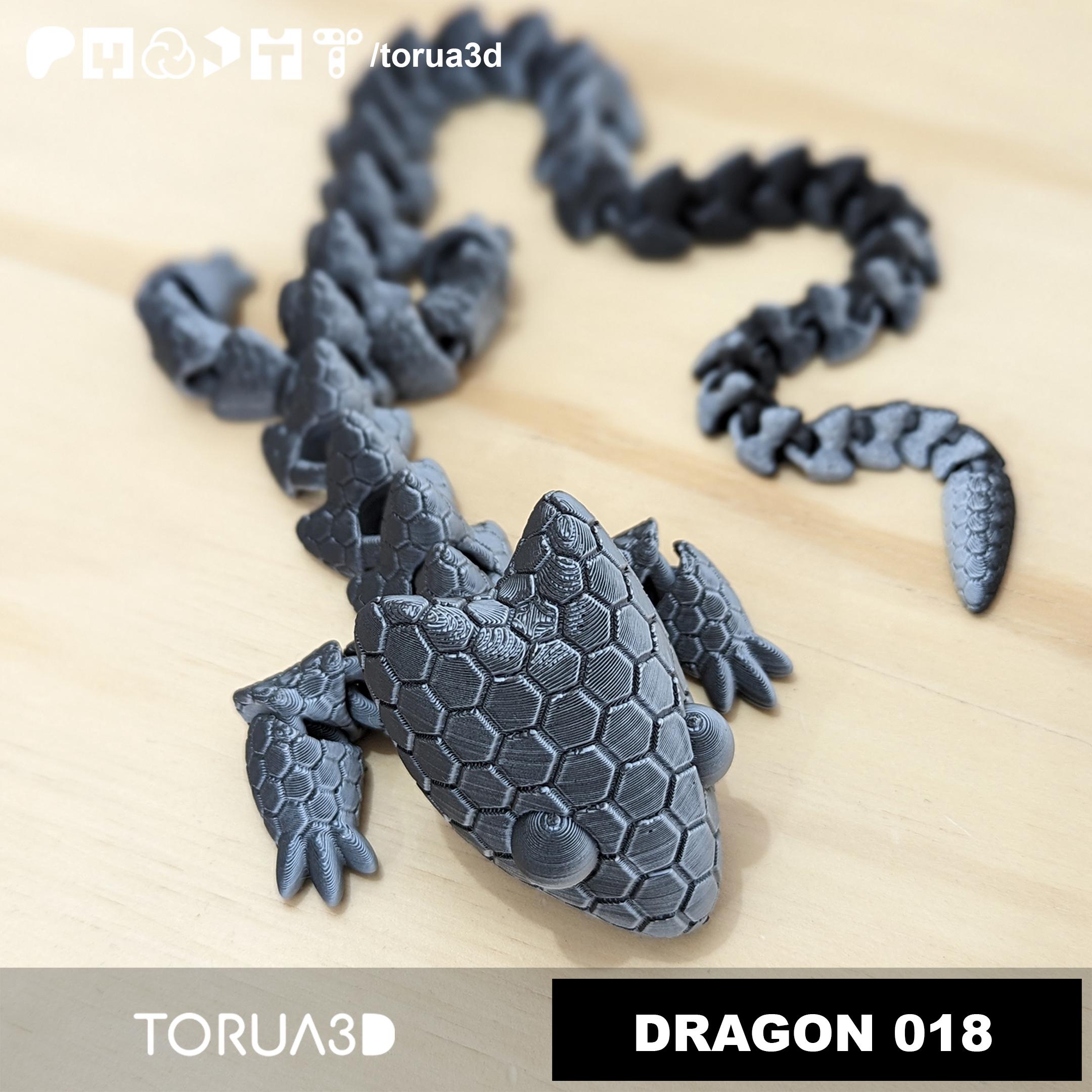 ARTICULATED DRAGON 018 3d model