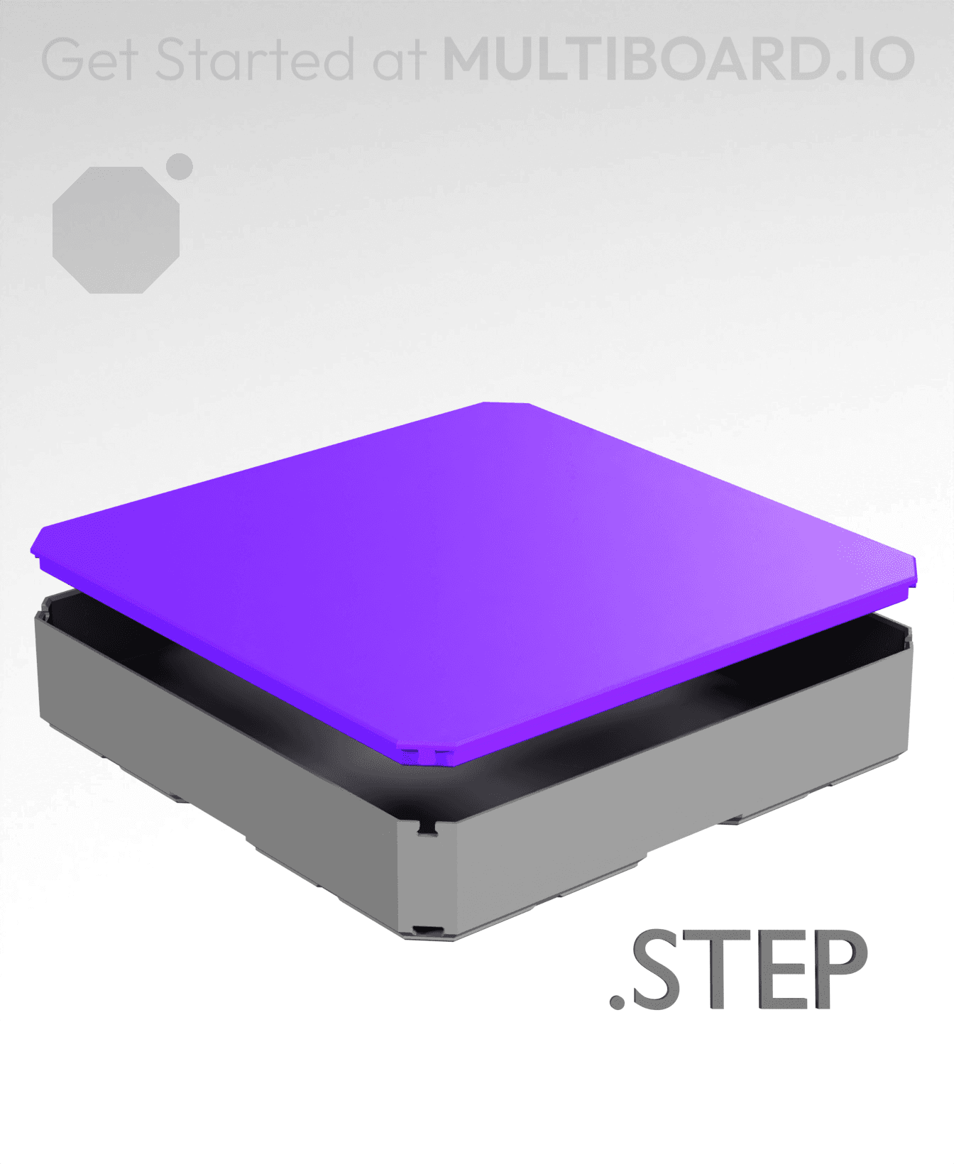 2x2 - Multibin Top - STEP Remixing File 3d model