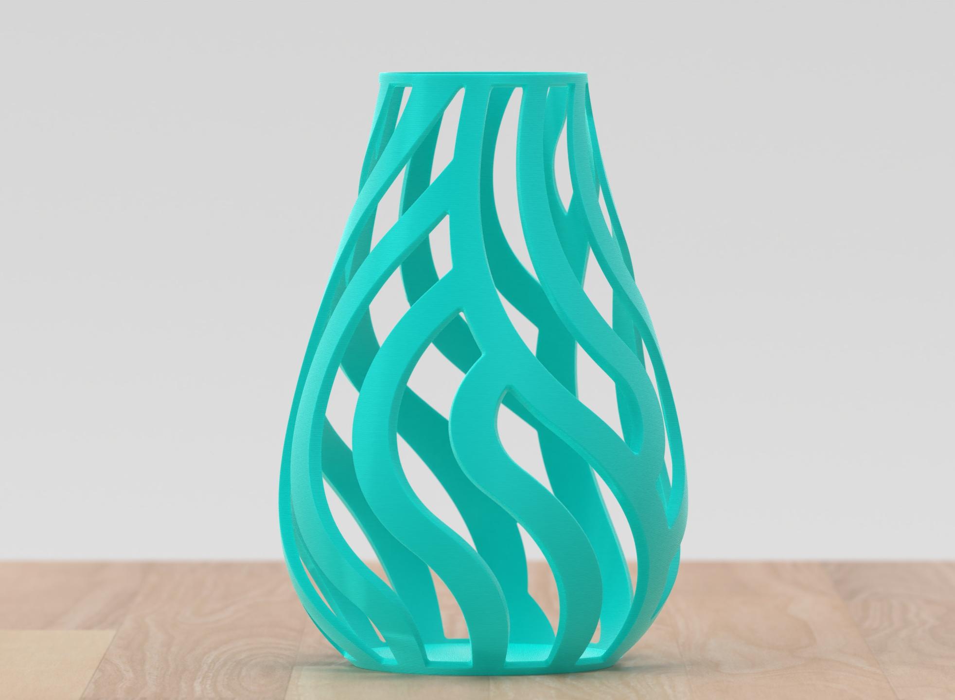 Wavy Lattice Vase 3d model