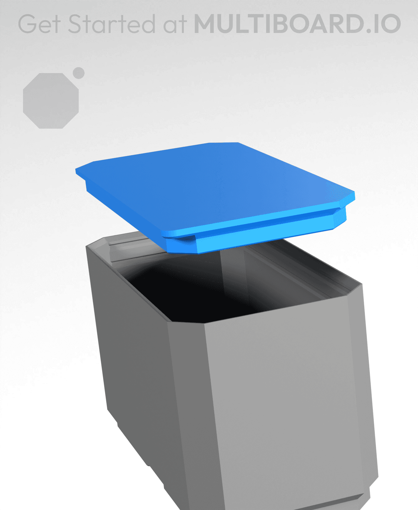 2x1 Drop In Tab Lid 3d model