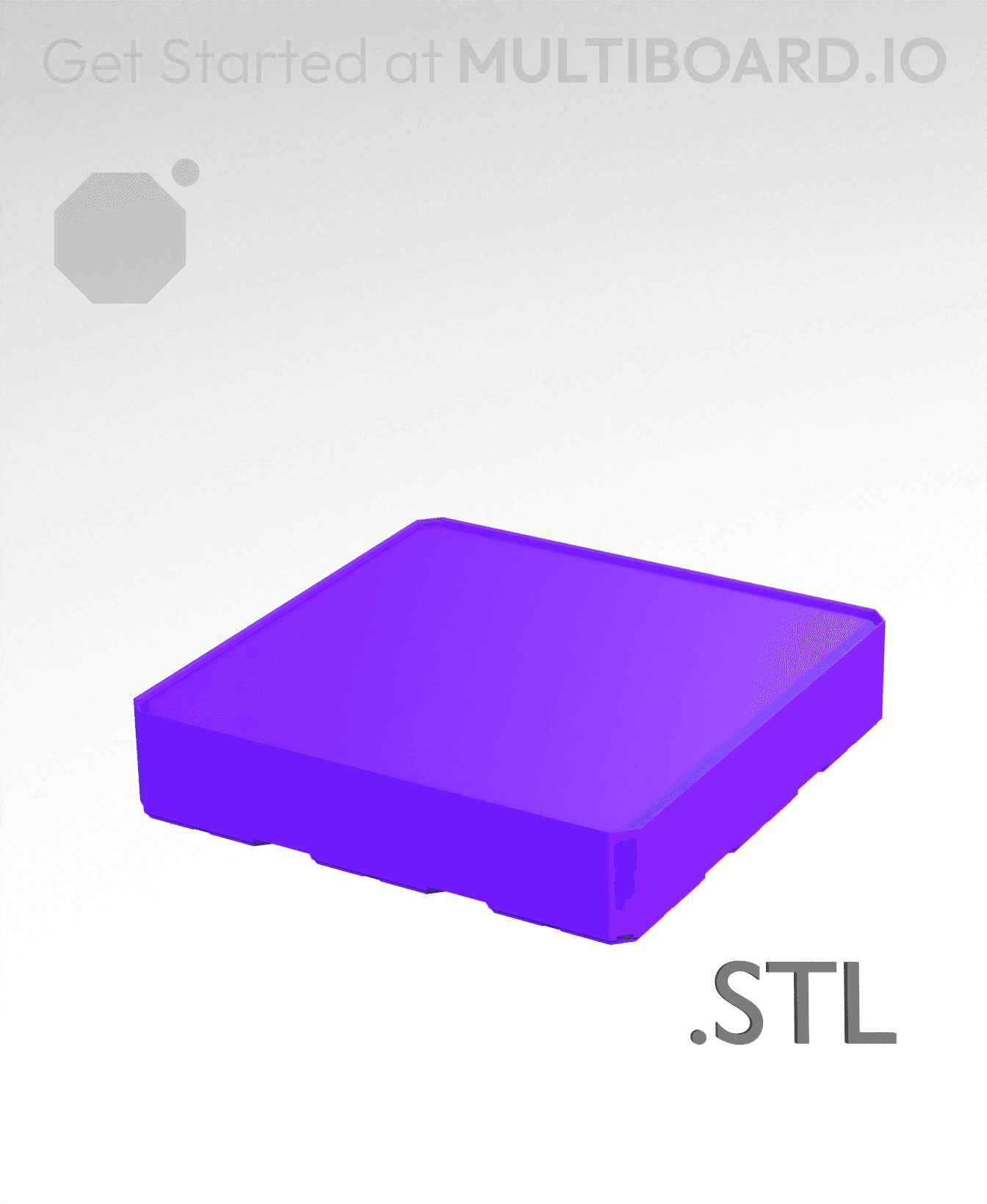 3x3x0·75 - Multibin Insert - STL Remixing File 3d model