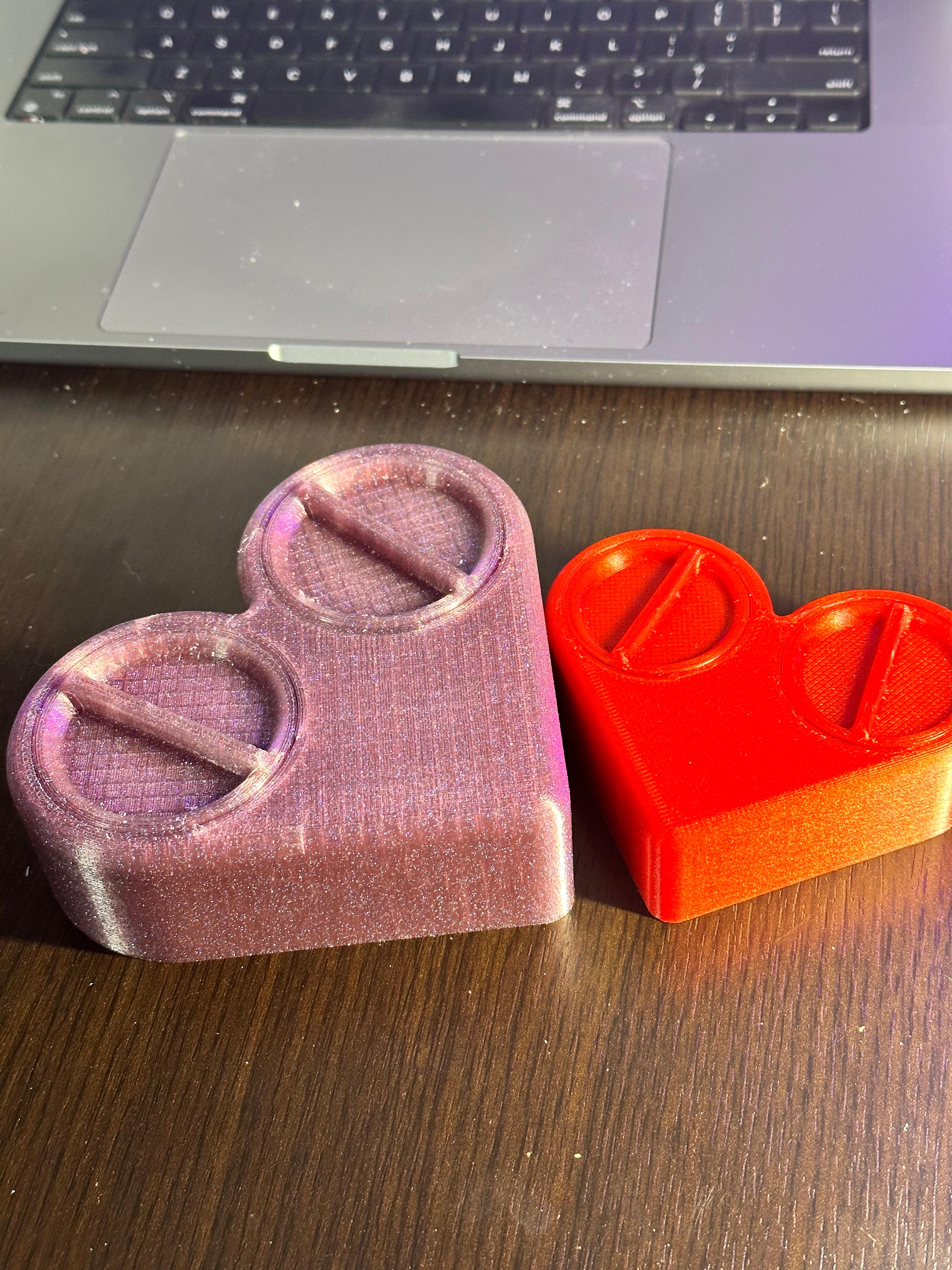 His & Hers Double Locking Heart Stash Box!  3d model