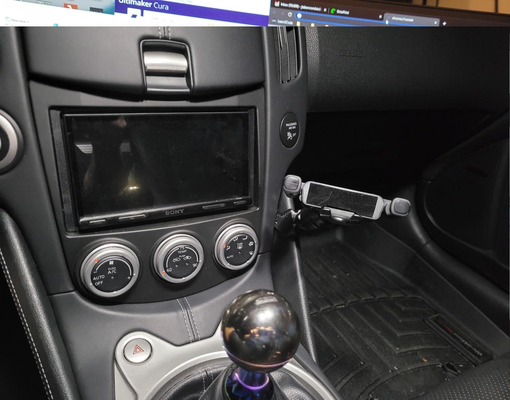 370z Phone Holder Mount 3d model