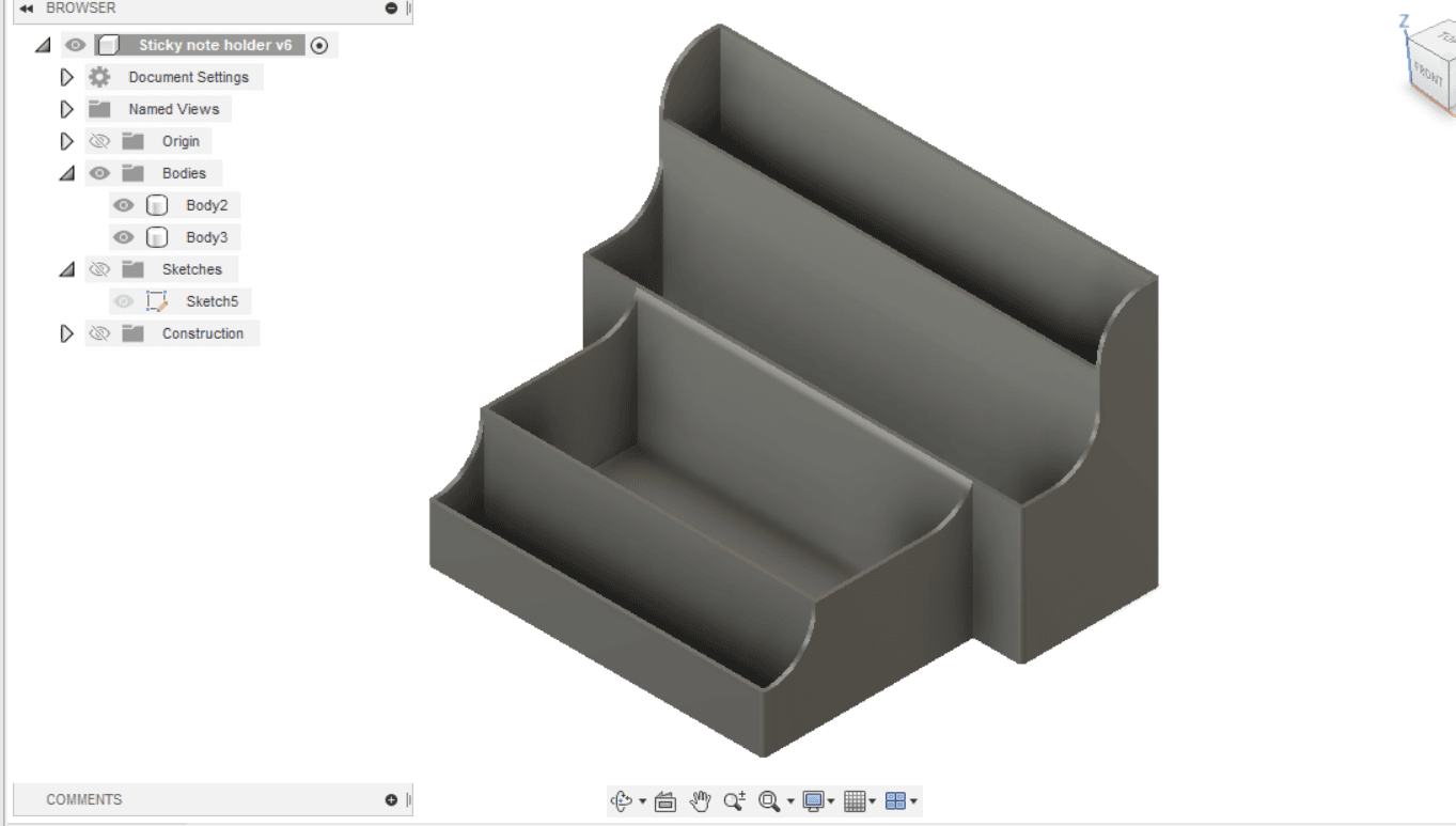 Post-it note Holder 3d model